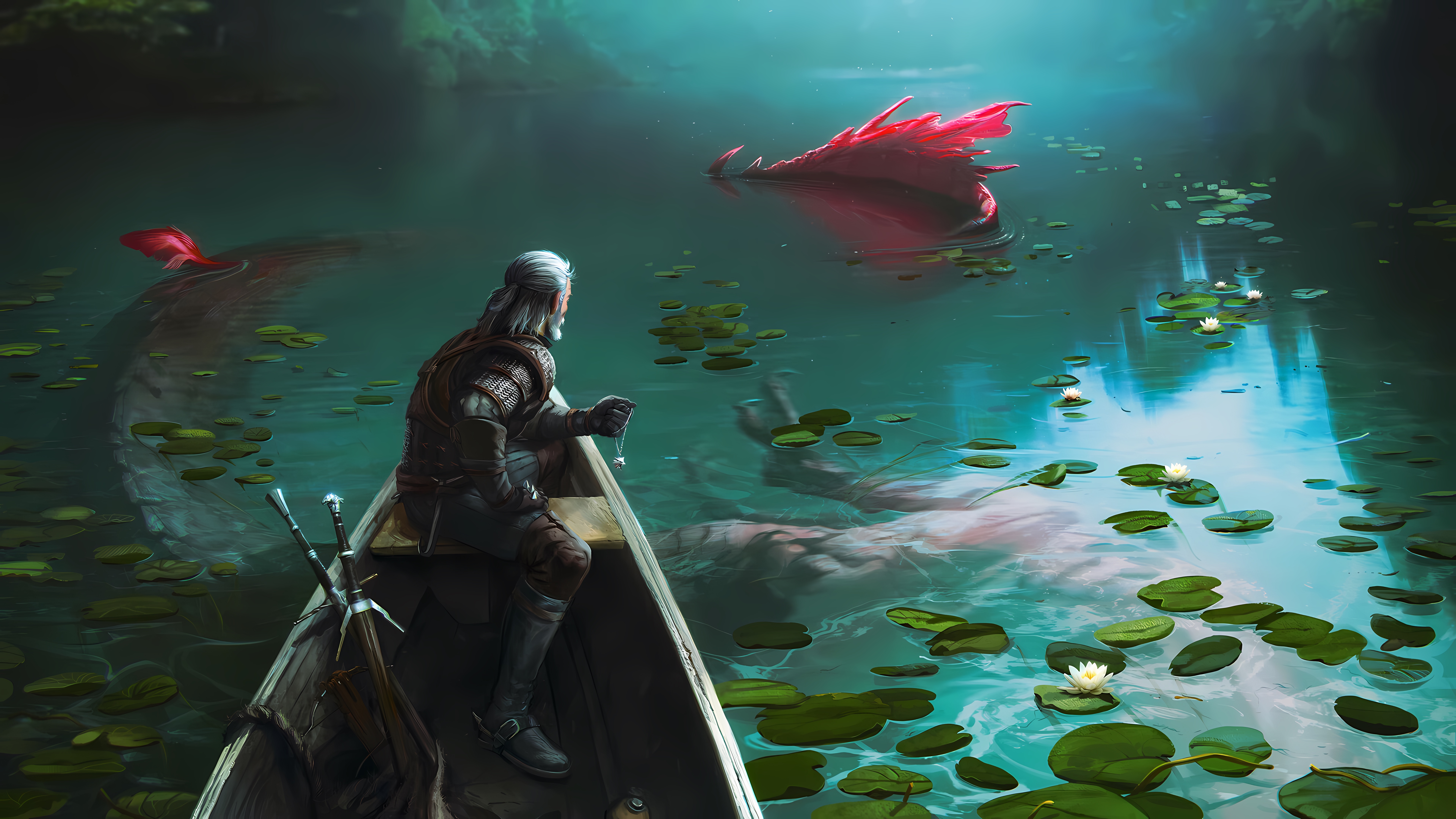 ArtStation The Witcher Geralt Of Rivia Video Games PC Gaming Video Game Art Fantasy Art Video Game M 7680x4320