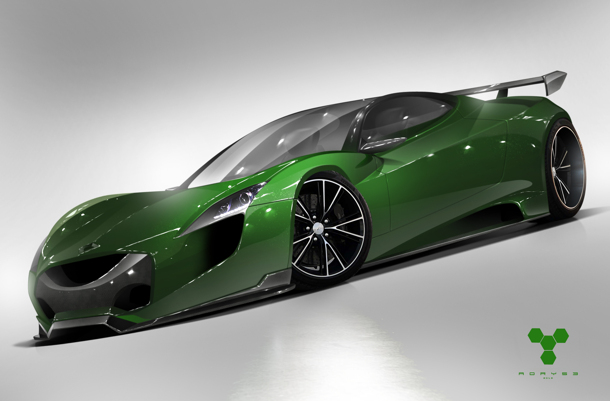 Green Car 2048x1347