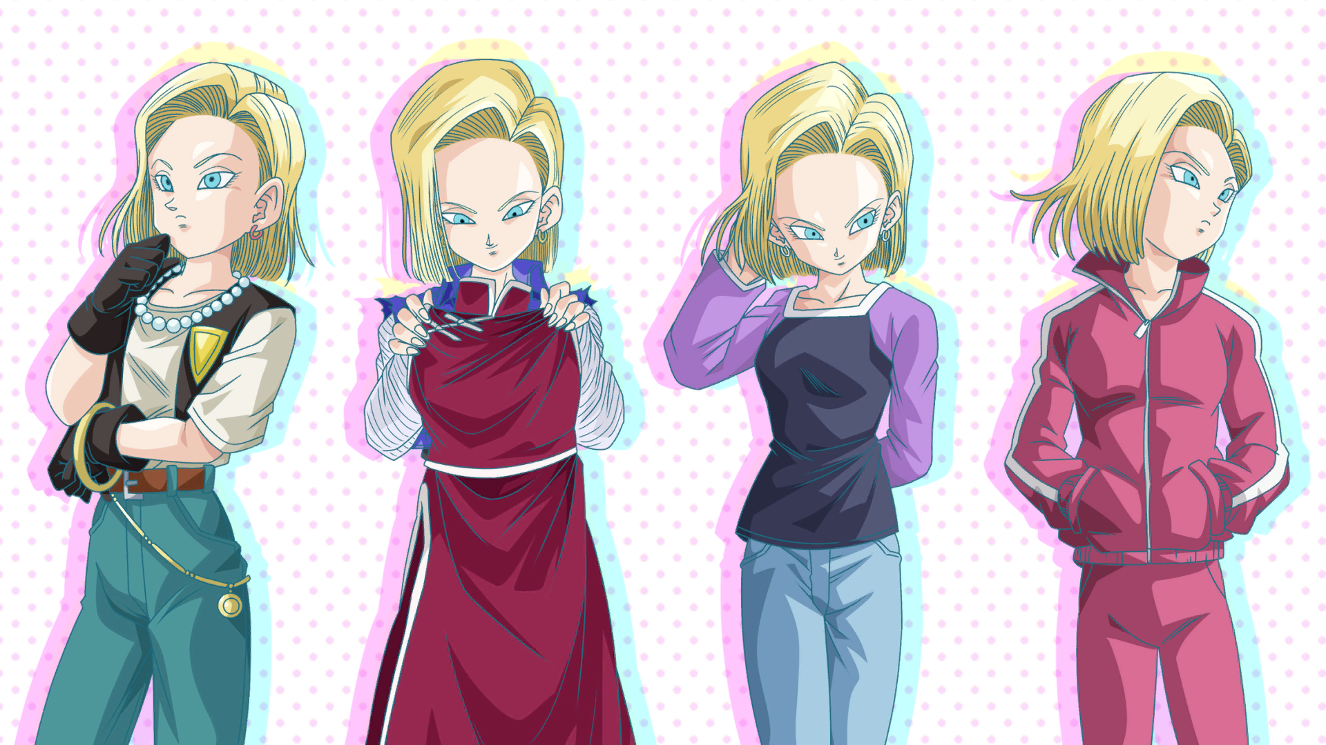 Dragon Ball Dragon Ball Xenoverse 2 Android 18 Blonde Earring Gloves Hands In Pockets Anime Girls Mi 1920x1080