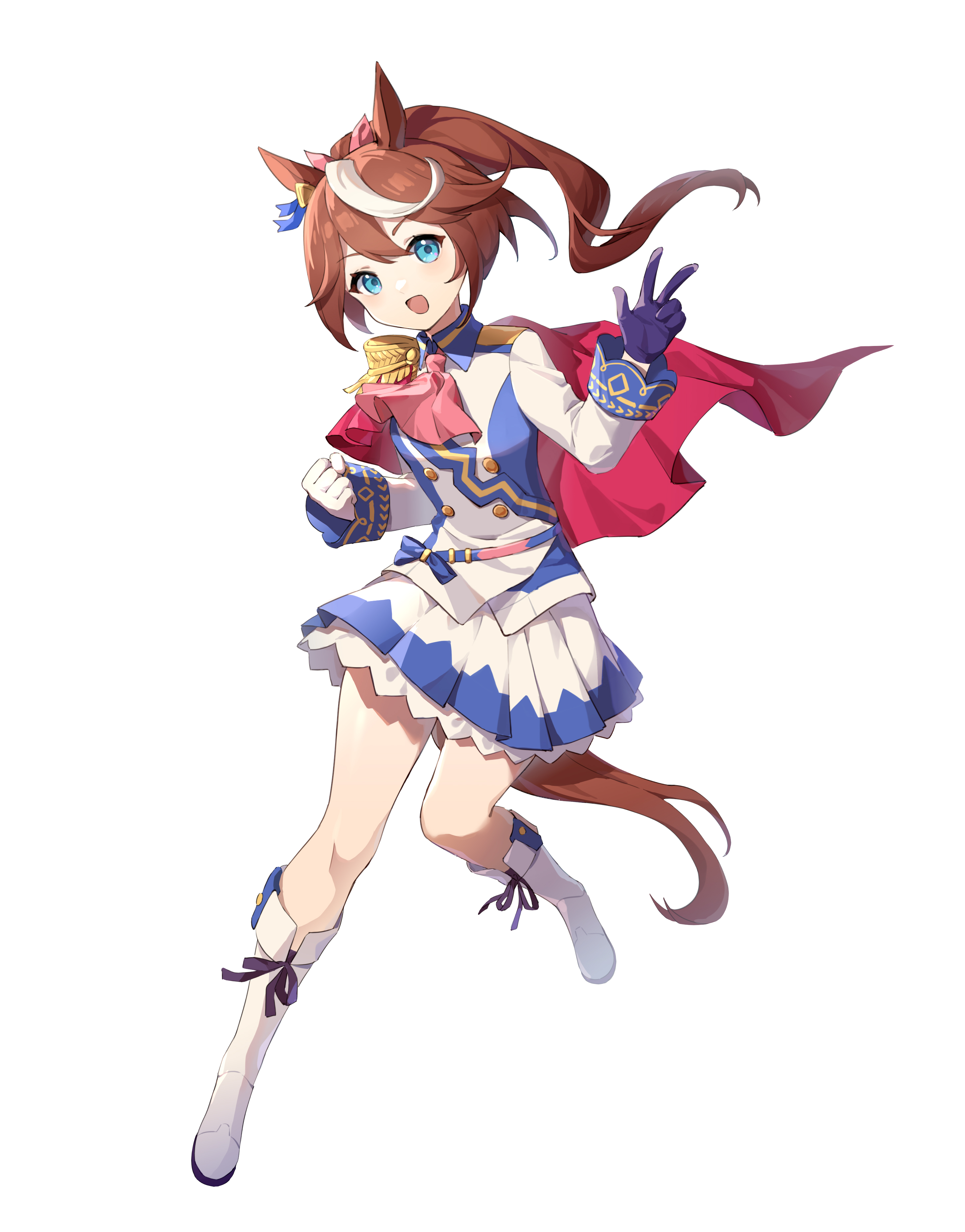 Anime Anime Girls Uma Musume Pretty Derby Tokai Teio Uma Musume Ponytail Brunette Horse Girls Animal 2900x3700