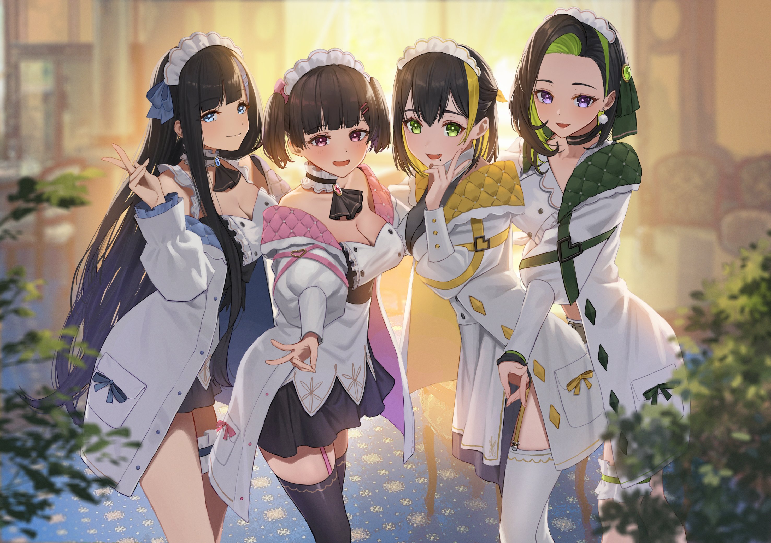 Anime Anime Girls Group Of Women 2953x2079
