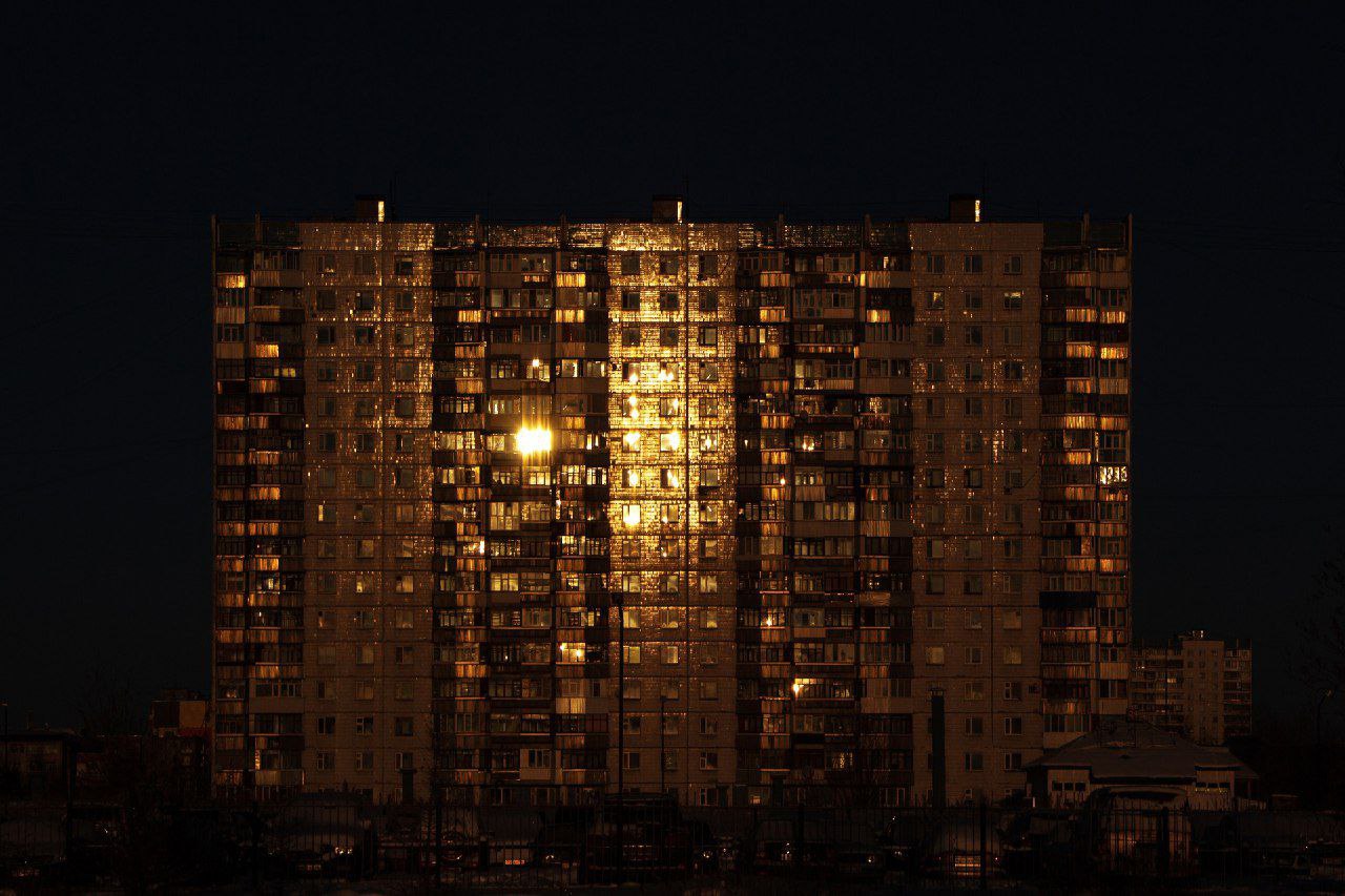 Russia Building Night Block Of Flats 1280x853