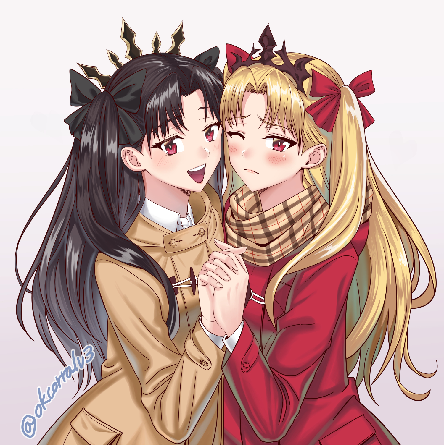 Anime Anime Girls Fate Series Fate Grand Order Ishtar Fate Grand Order Ereshkigal Fate Grand Order T 1500x1505