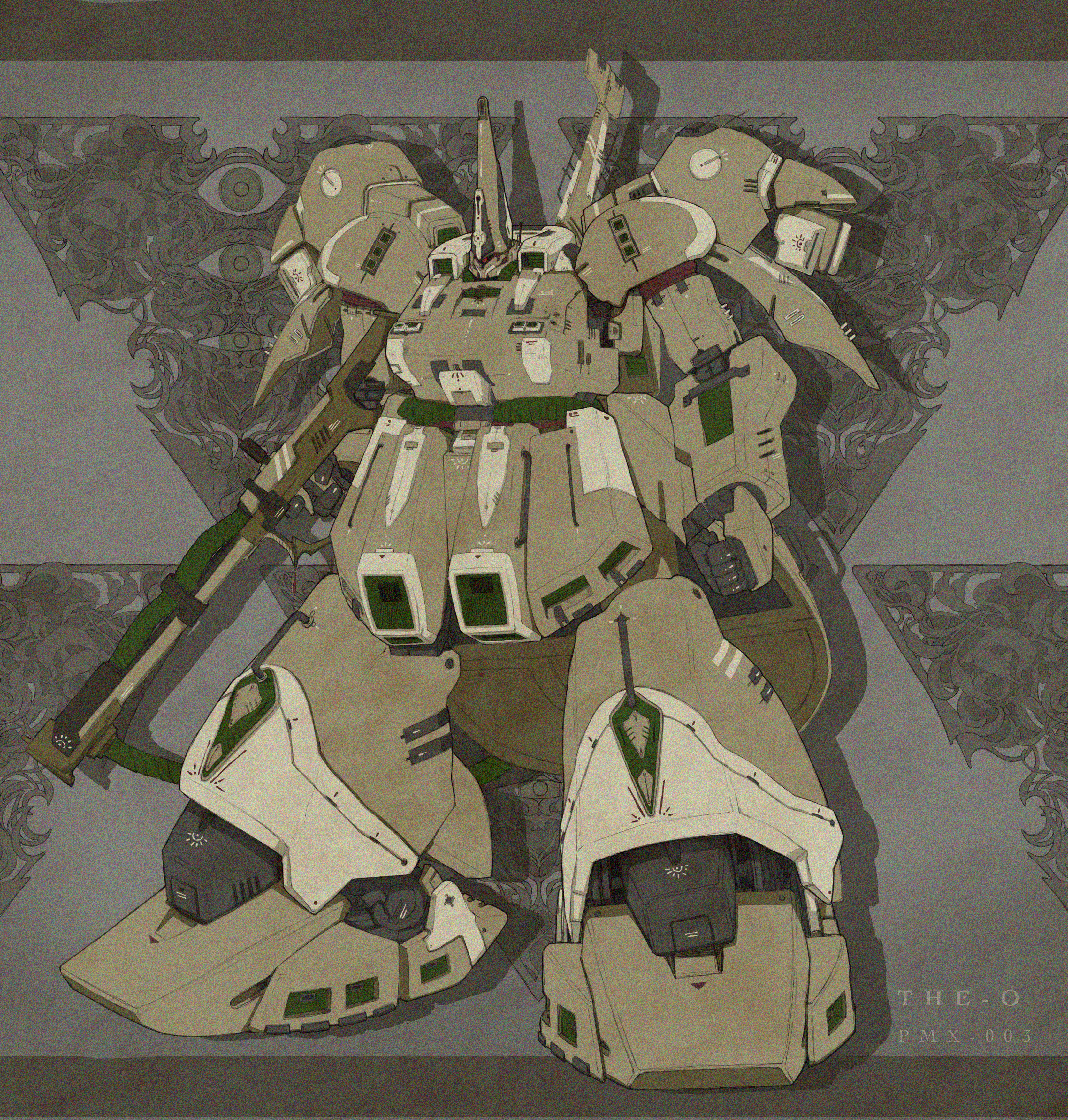 The O Mobile Suit Zeta Gundam Mobile Suit Anime Mechs Super Robot Taisen Artwork Digital Art Fan Art 3344x3508