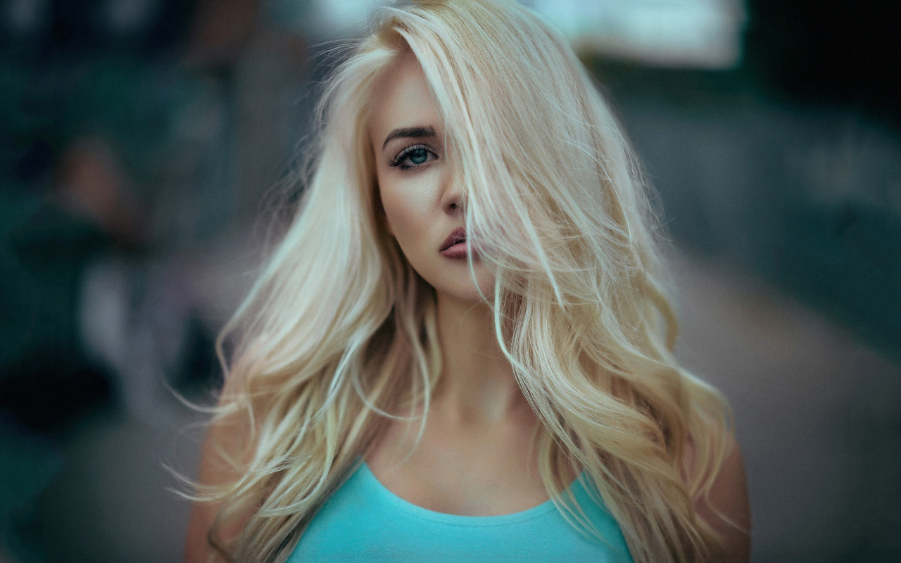 Elvira Backteman Model Women Blonde Long Hair Hair In Face 1280x800