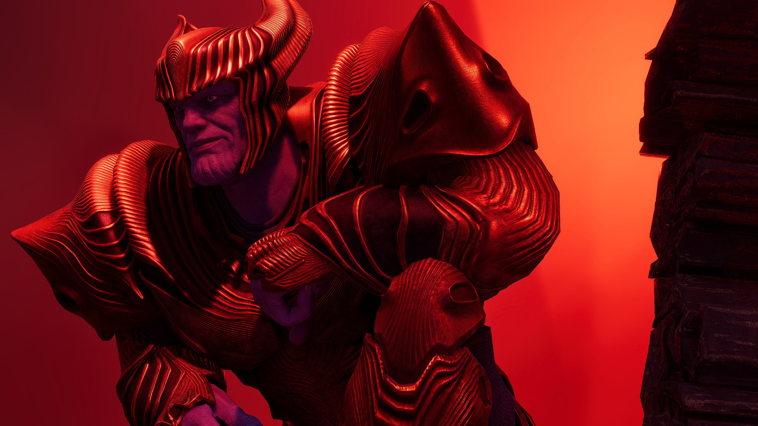 Guardians Of The Galaxy Game Thanos Digital Art 2560x1440