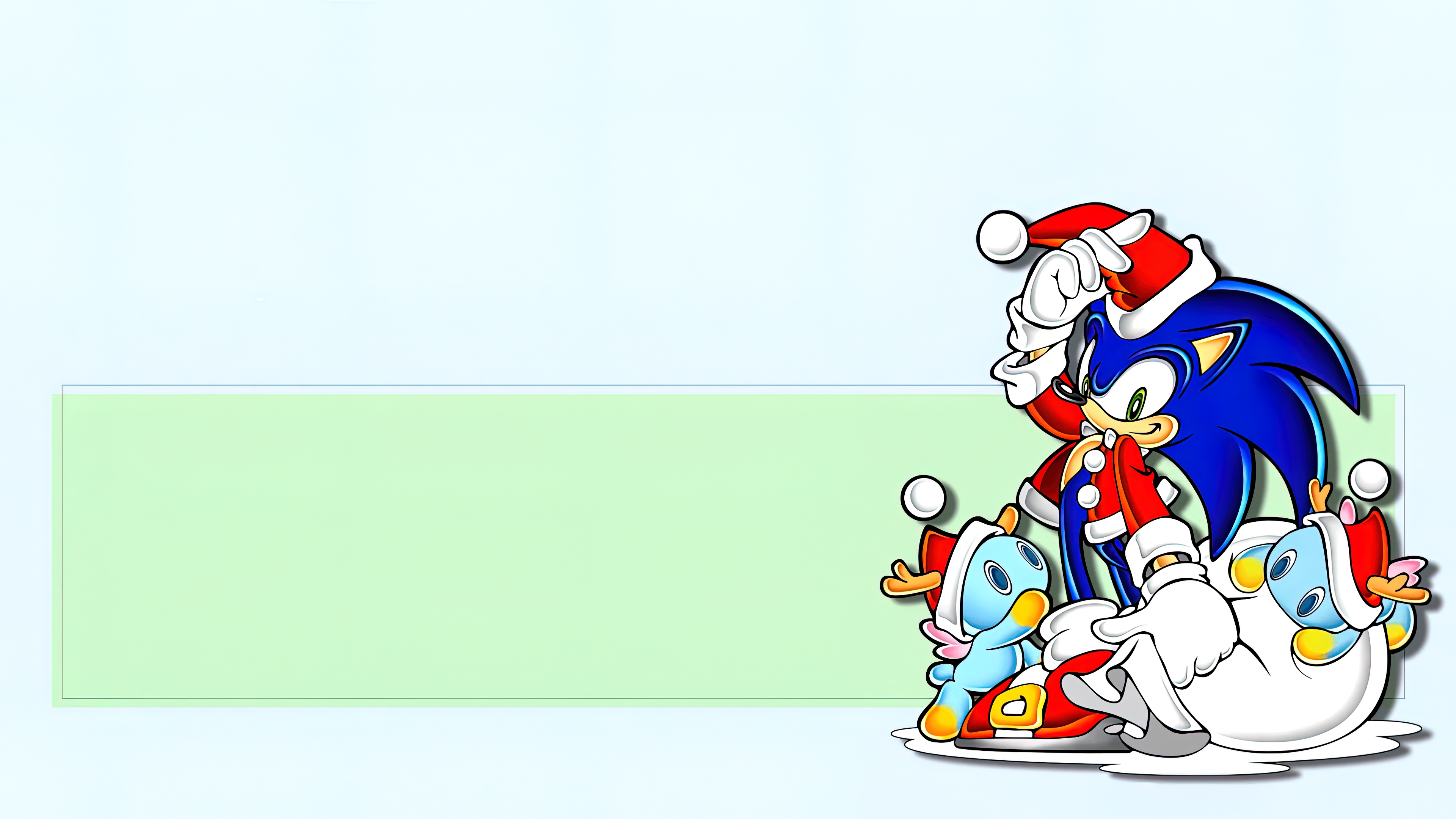 Sonic Sonic The Hedgehog Holiday Christmas Santa Hats Presents Christmas Clothes Christmas Dress Sim 3840x2160