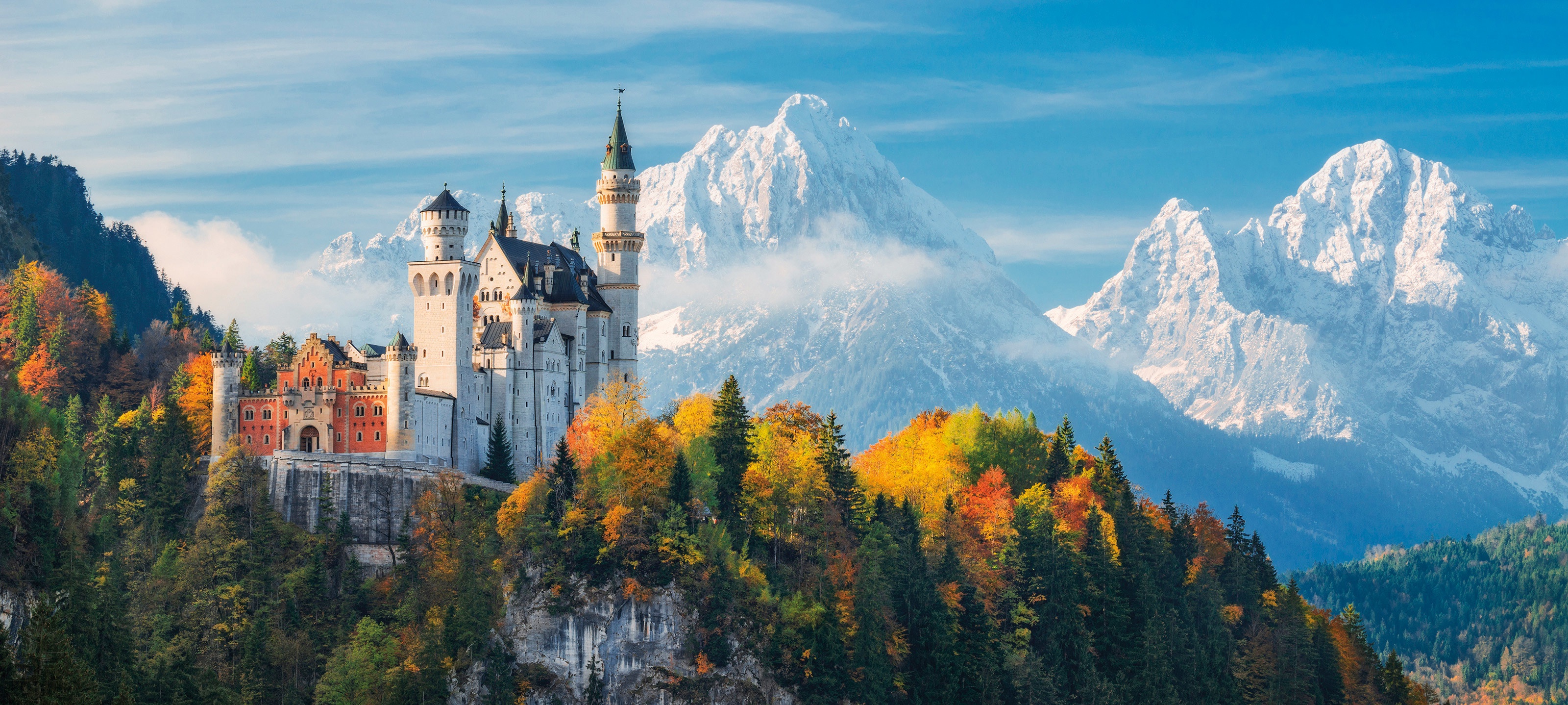 Man Made Neuschwanstein Castle 3200x1438