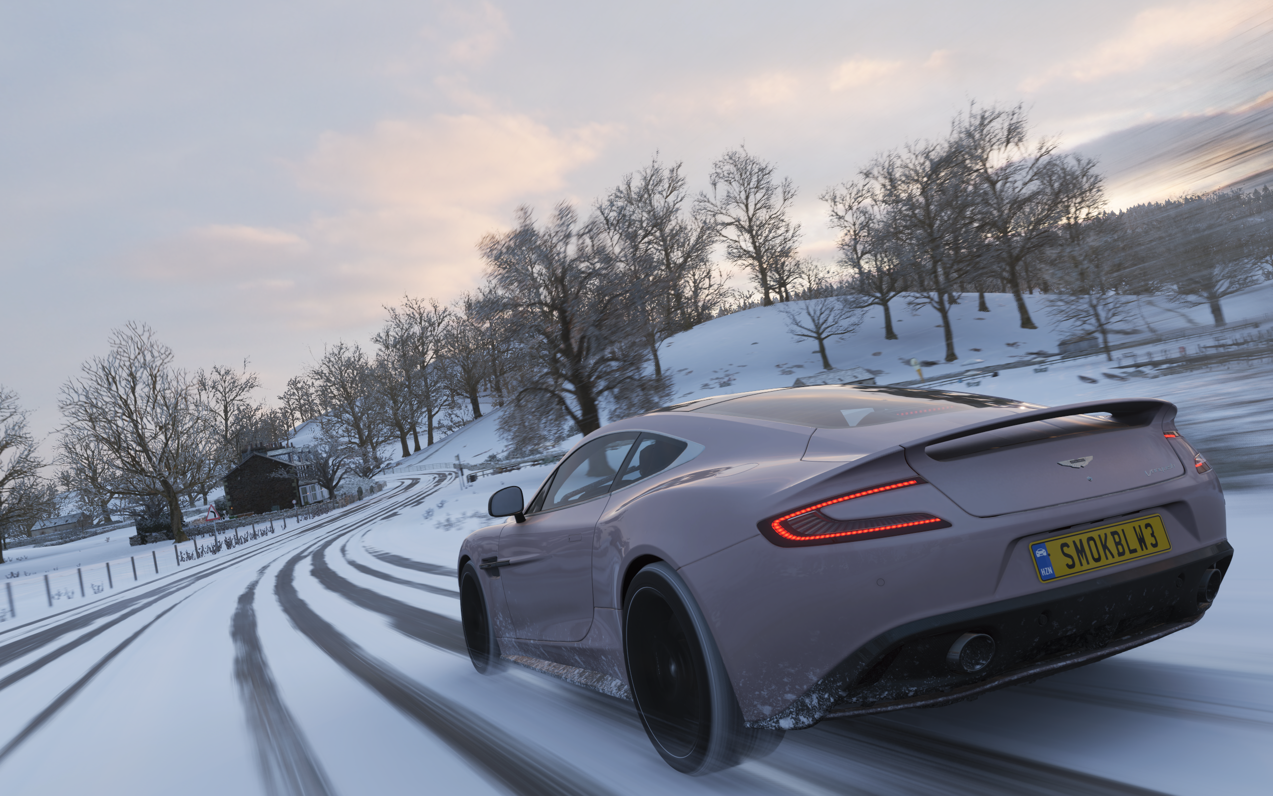 Forza Horizon 4 PC Gaming Screen Shot PlaygroundGames Video Games Aston Martin British Cars Tailligh 2560x1600