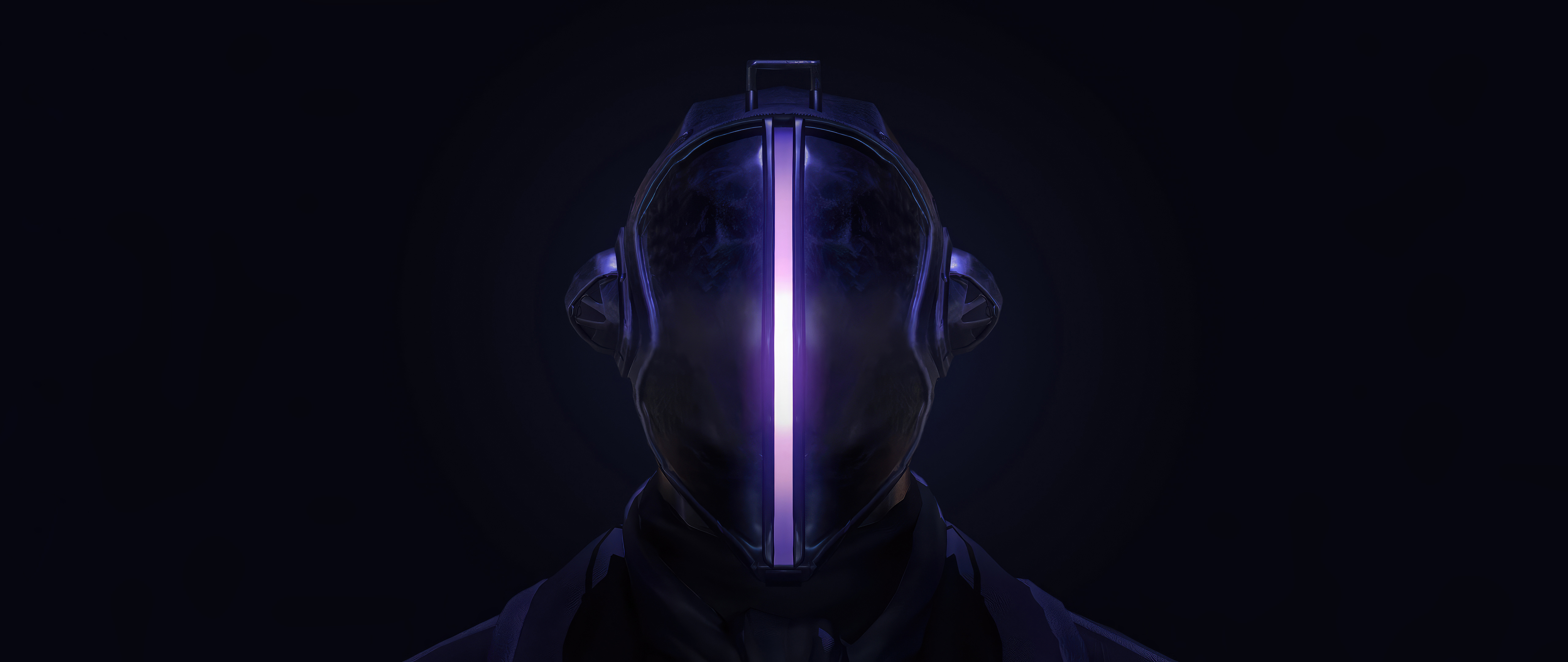Digital Art Made In Abyss Bondrewd Made In Abyss Helmet Science Fiction Dark Purple Ultrawide Minima 5120x2160