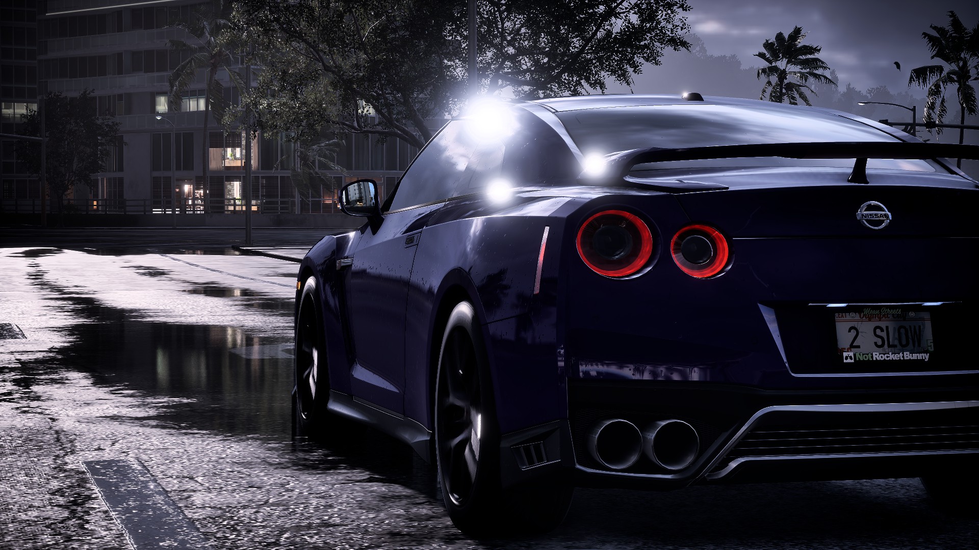 Nissan Nissan GT R NiSMO Car 4K Need For Speed Heat Purple Japanese Cars Rear View 1920x1080
