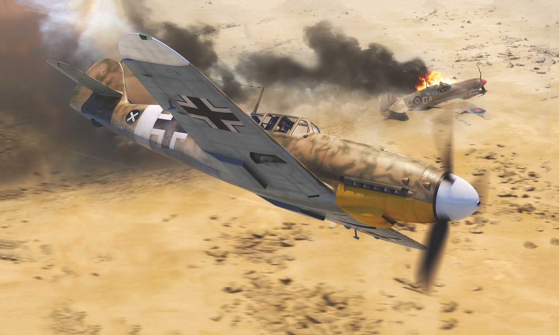 World War Ii Aircraft Airplane Germany Luftwaffe War Messerschmitt Bf 109 Africa Korps Africa Battle 1963x1178