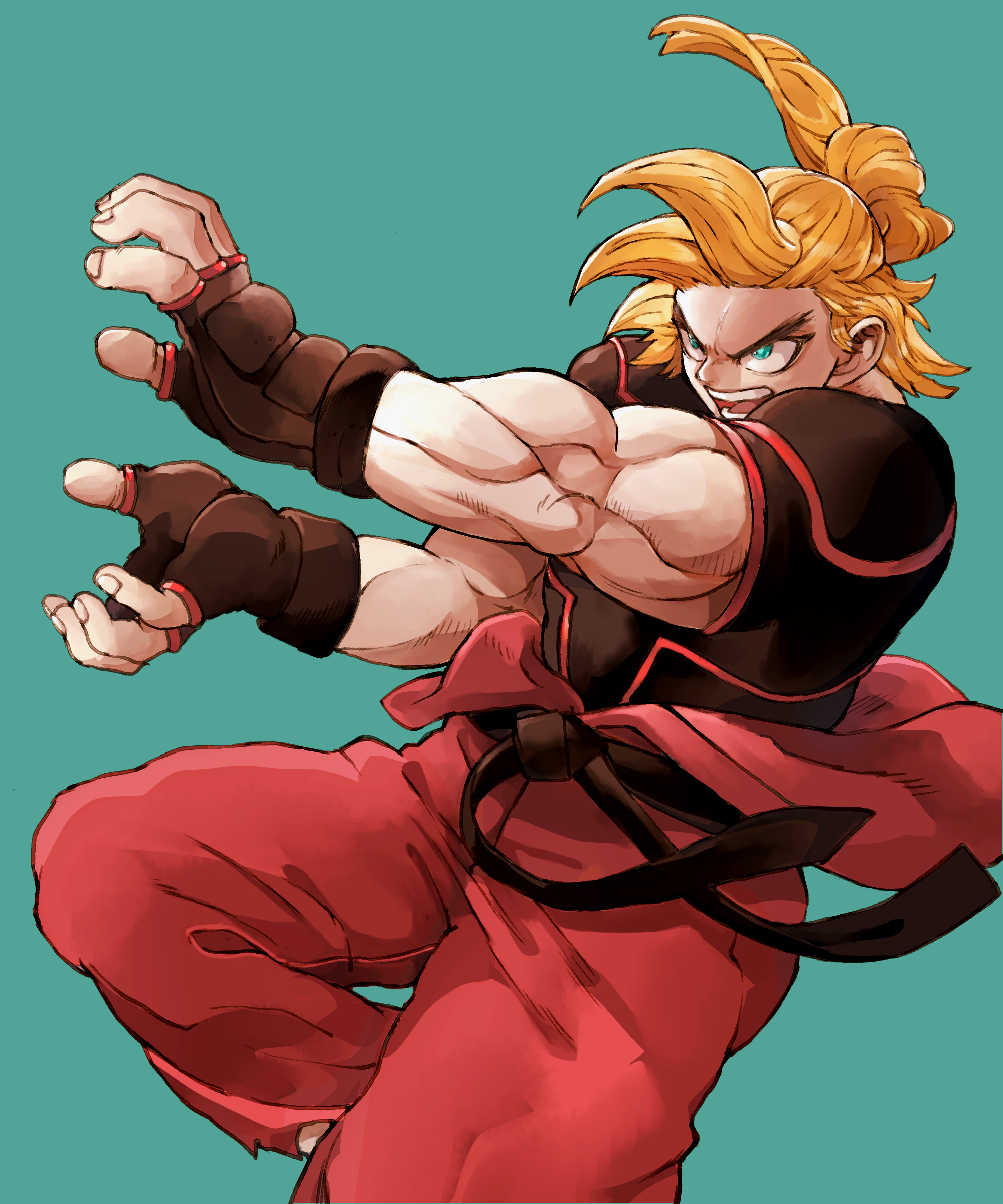 Anime Anime Boys Video Game Characters Video Games Anime Games Street Fighter Ken Masters Short Hair 2000x2400