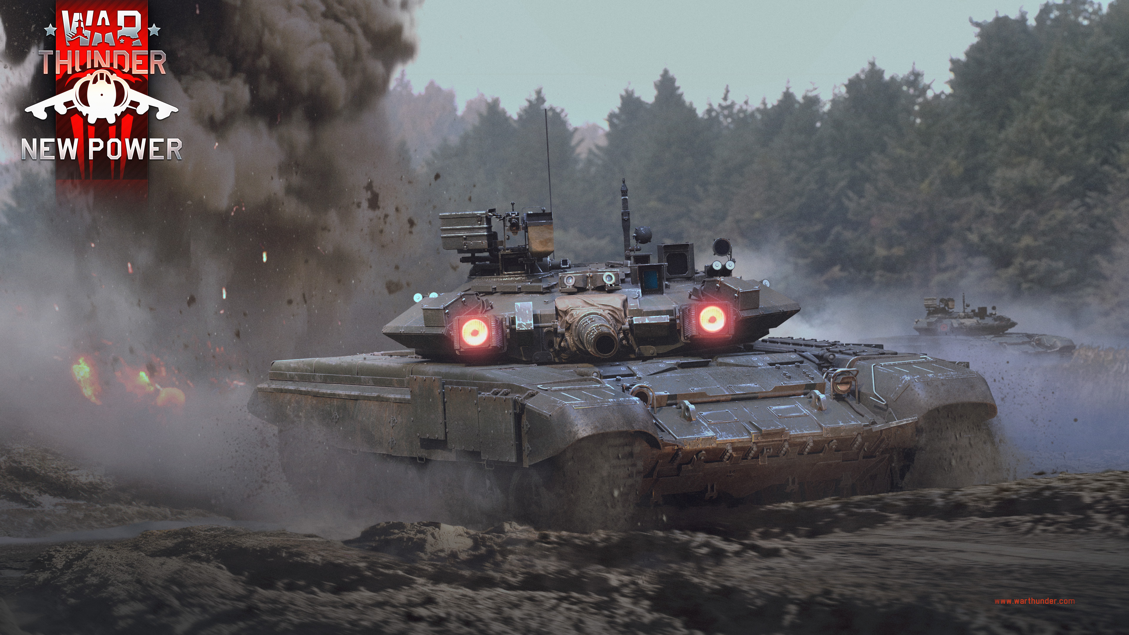 Gaijin Entertainment War Thunder Tank Video Games Logo T 90 3840x2160
