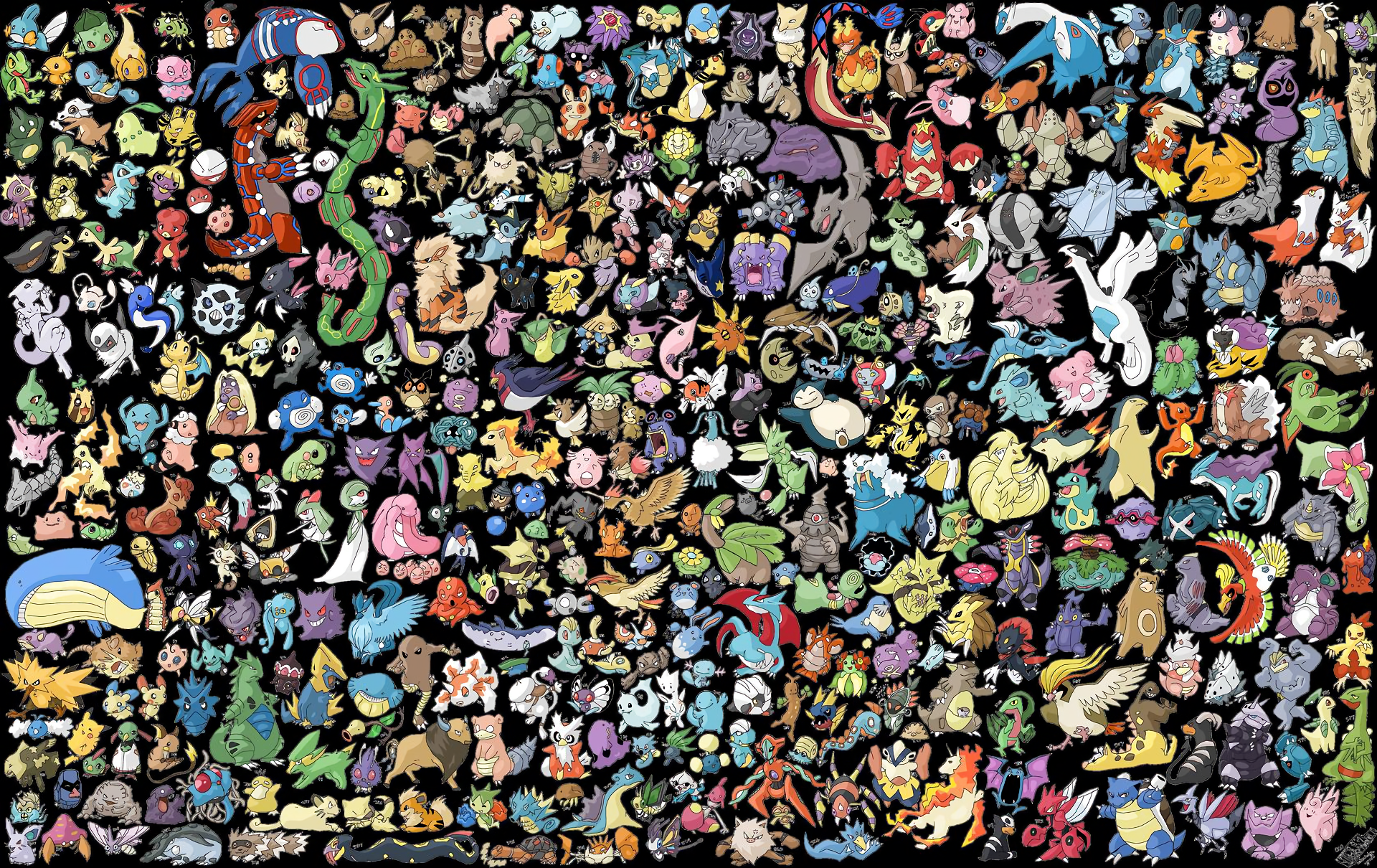 Pokemon Collage Anime 1920x1210
