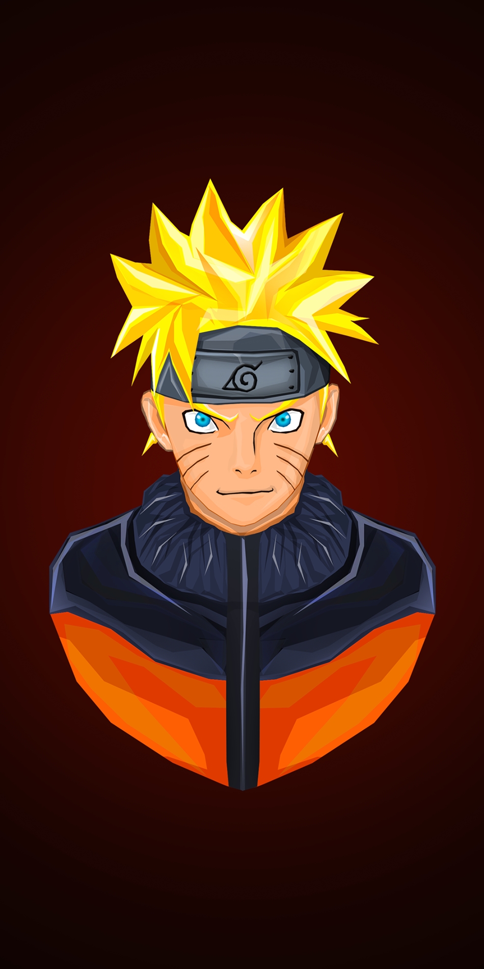 Anime Boys Naruto Shippuuden Uzumaki Naruto Naruto Anime Portrait Display Simple Background Minimali 950x1900