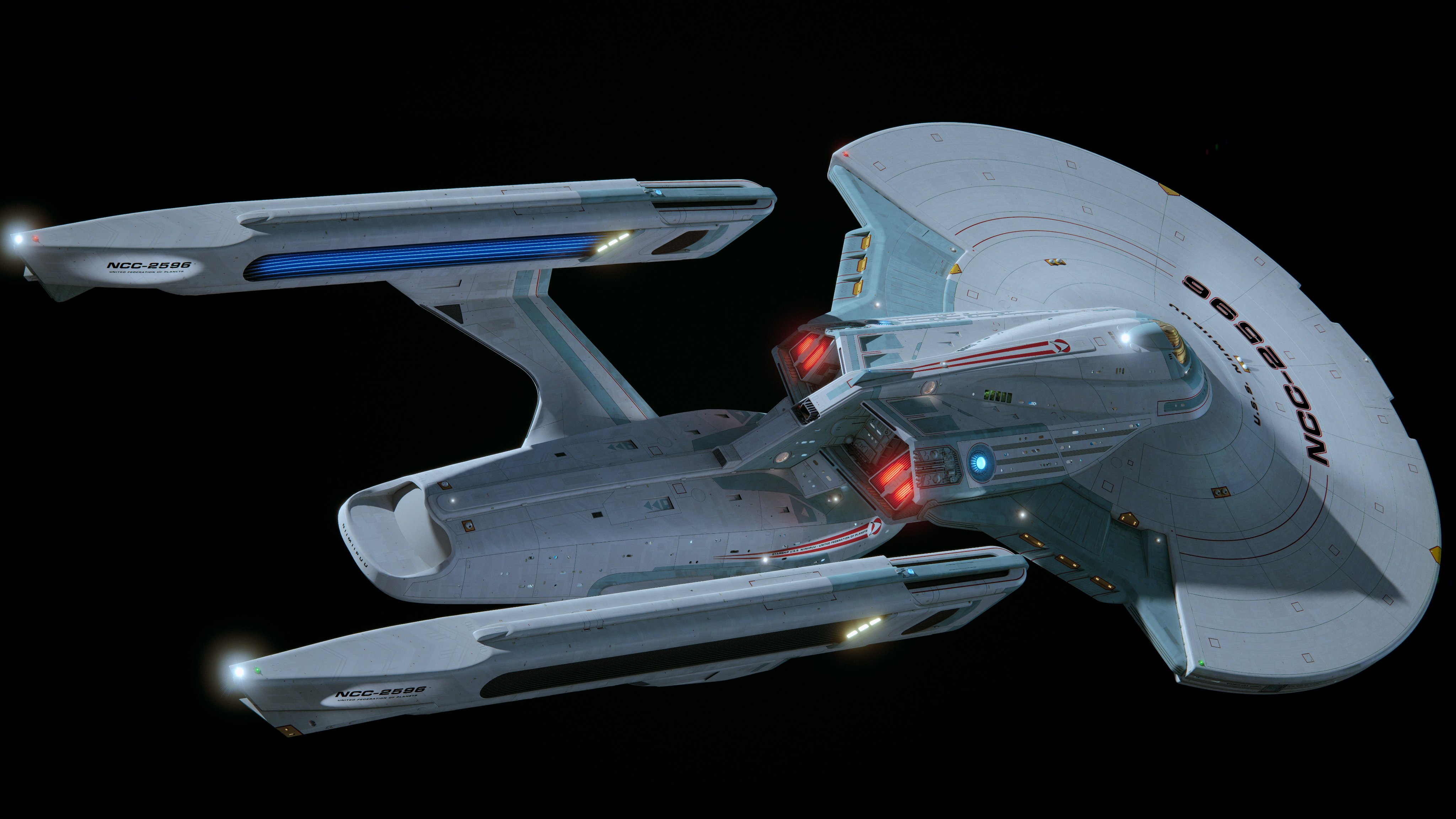 Star Trek Howie Day Shangri La Class Spaceship Science Fiction 4096x2304