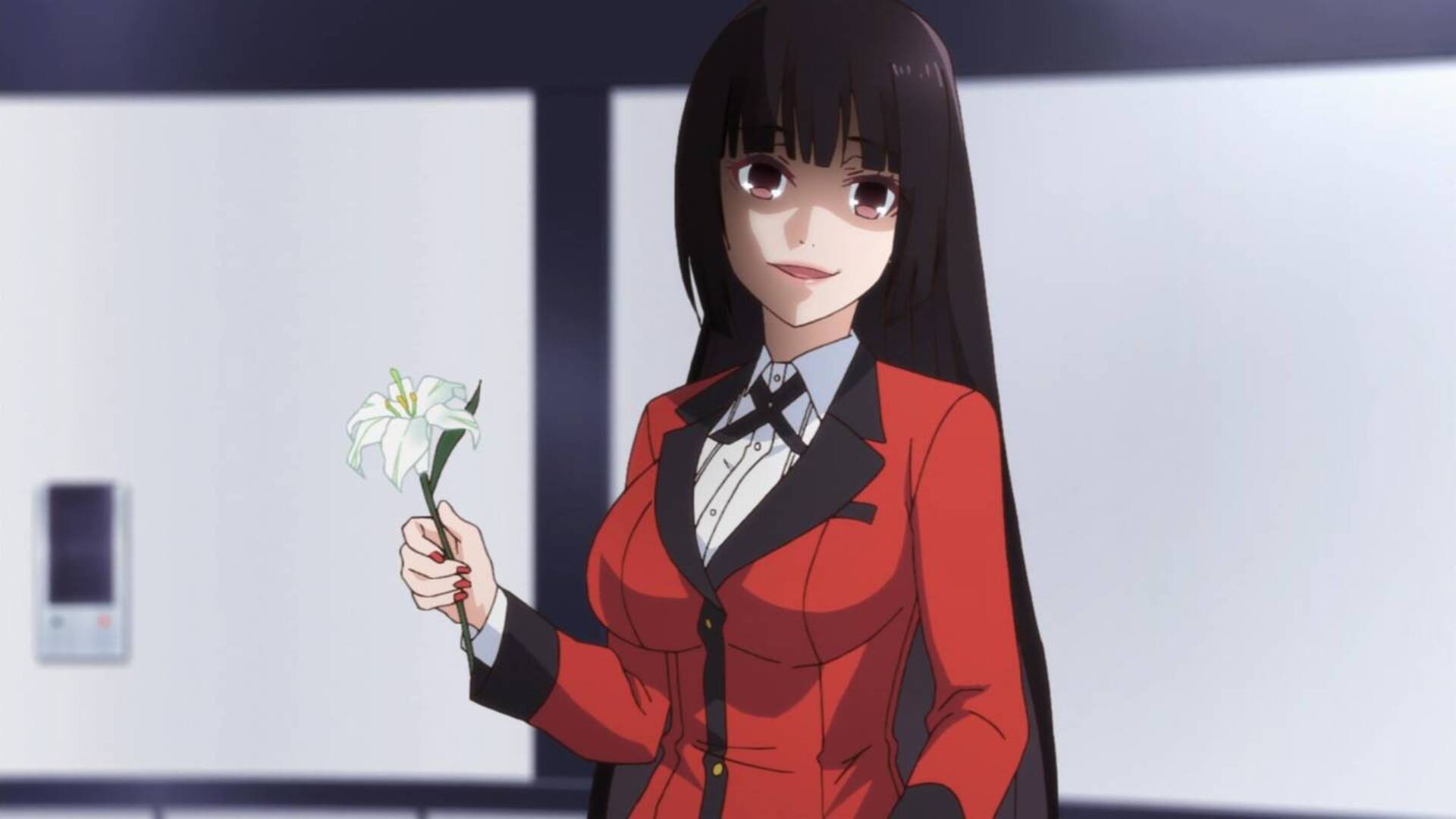 Anime Anime Girls Anime Screenshot Kakegurui Jabami Yumeko Long Hair