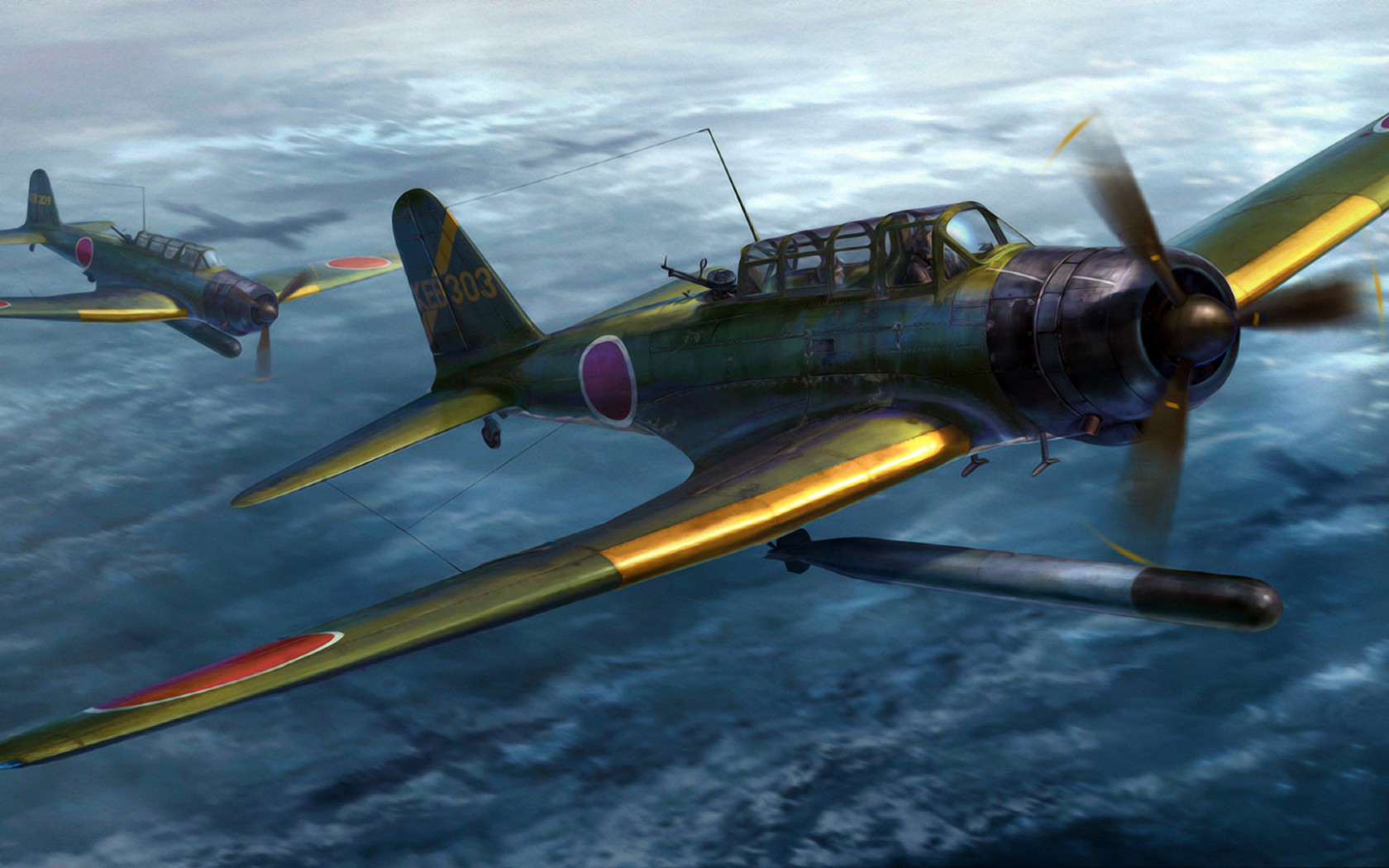 Airplane Plane WWII World War Drawing battle military wallpaper  1920x1080   70196  WallpaperUP