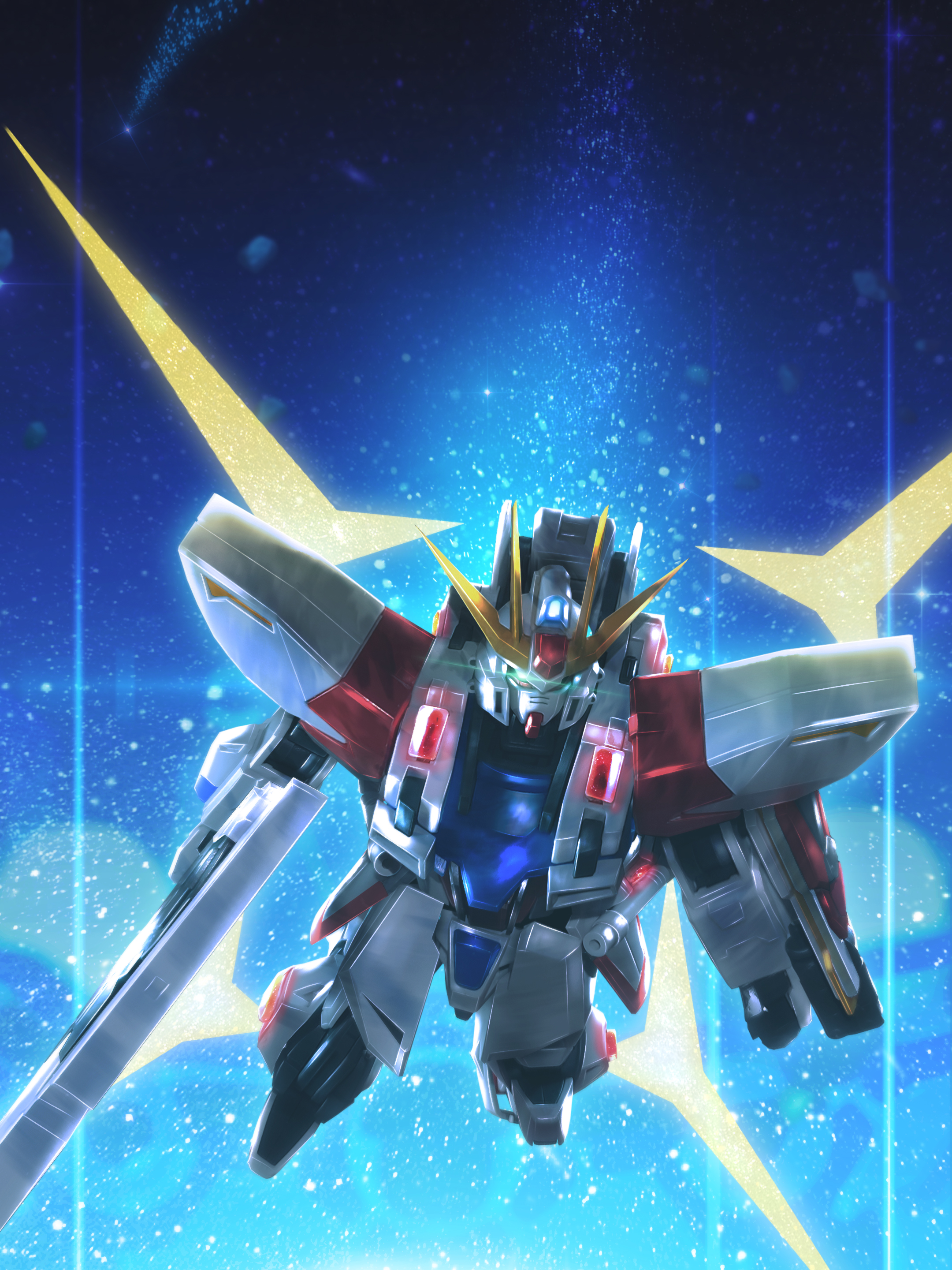 Anime Mechs Gundam Build Fighters Star Build Strike Gundam Super Robot Taisen Gundam Artwork Digital 2160x2880