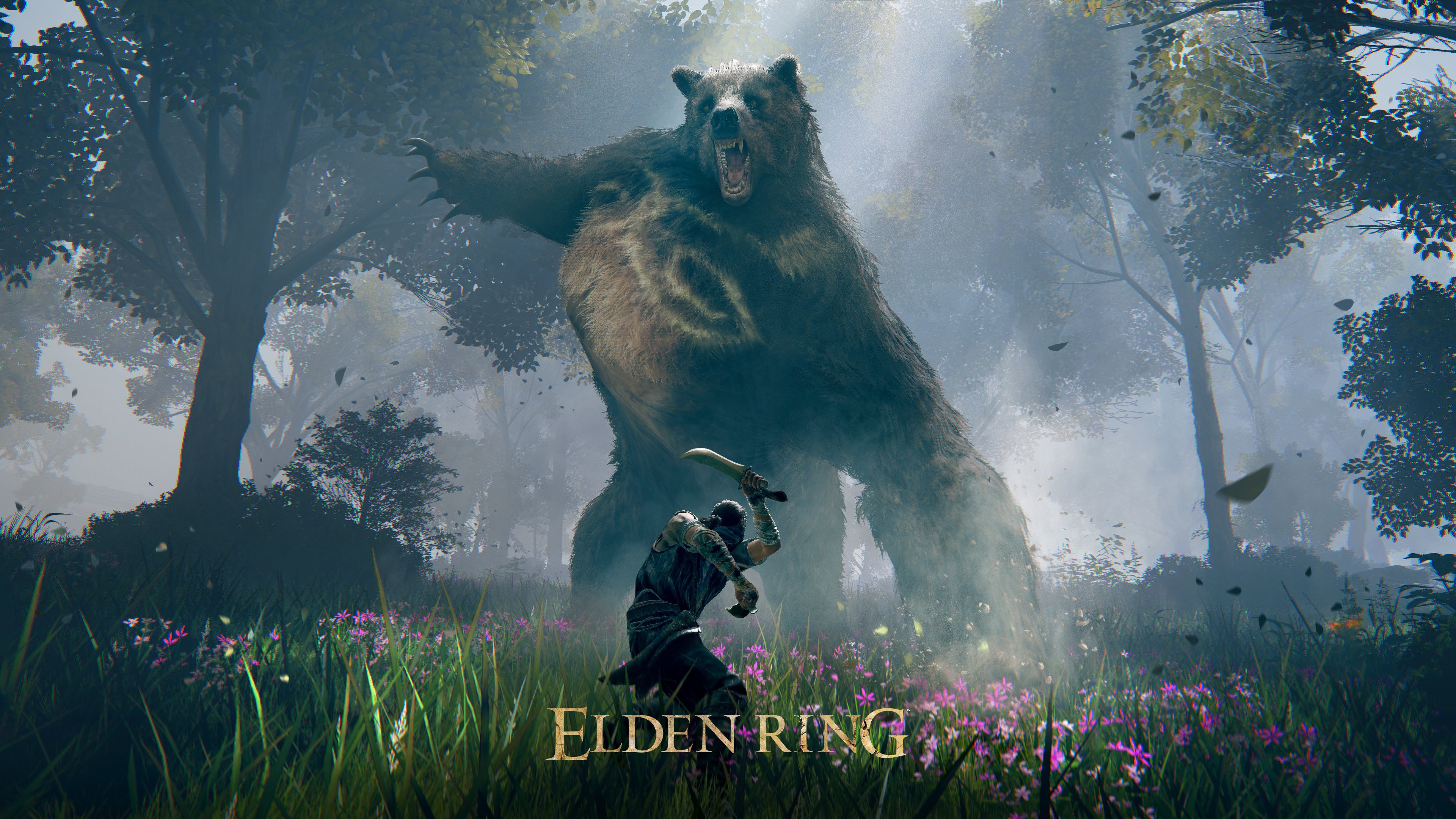 Elden Ring Video Game Creatures Video Game Characters Bears Animals Video Games Forest Trees Sunligh 3840x2160