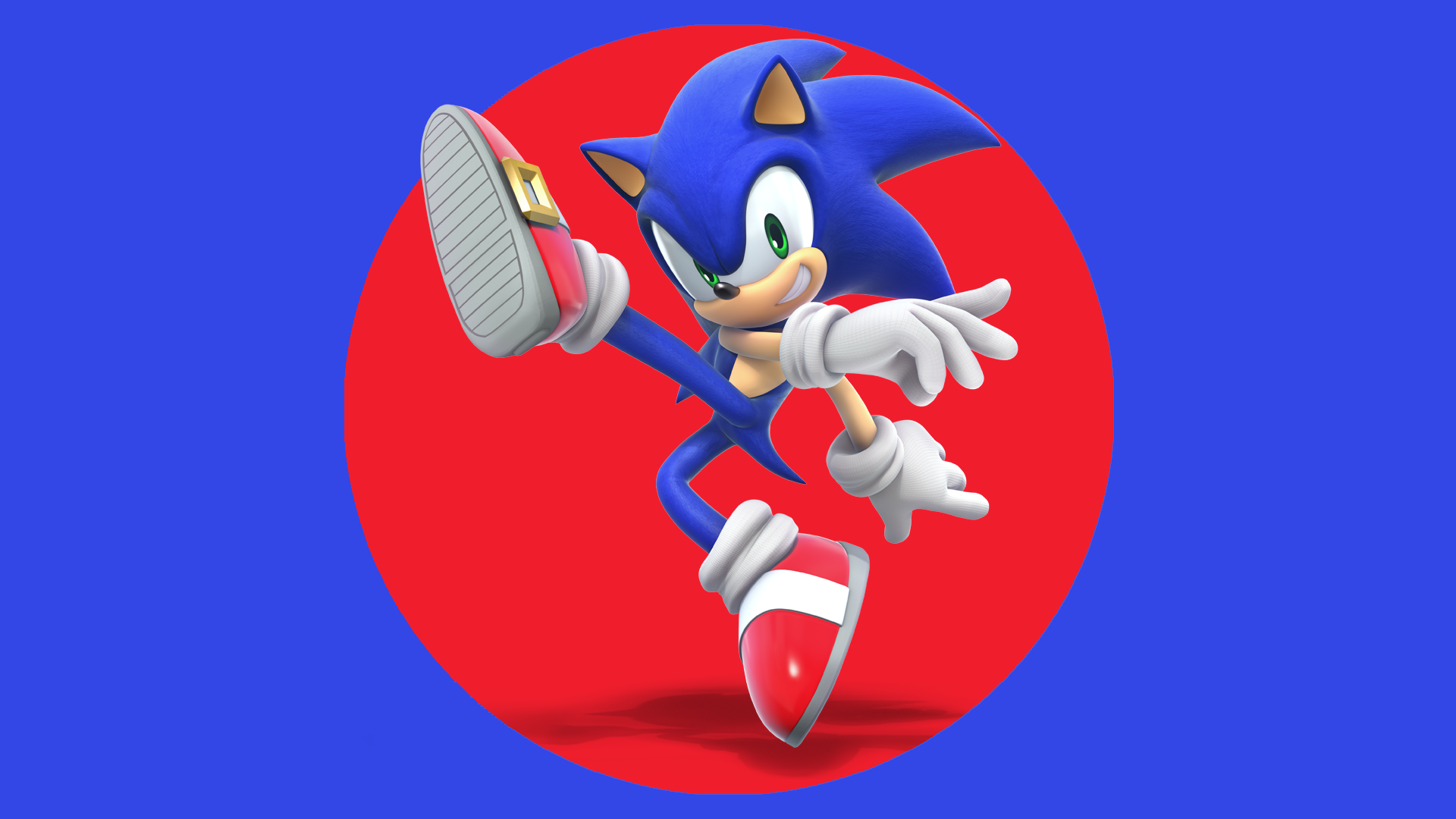 Super Smash Bros Ultimate Sonic The Hedgehog Sega Blue Video Game Characters Blue Background Simple  1920x1080