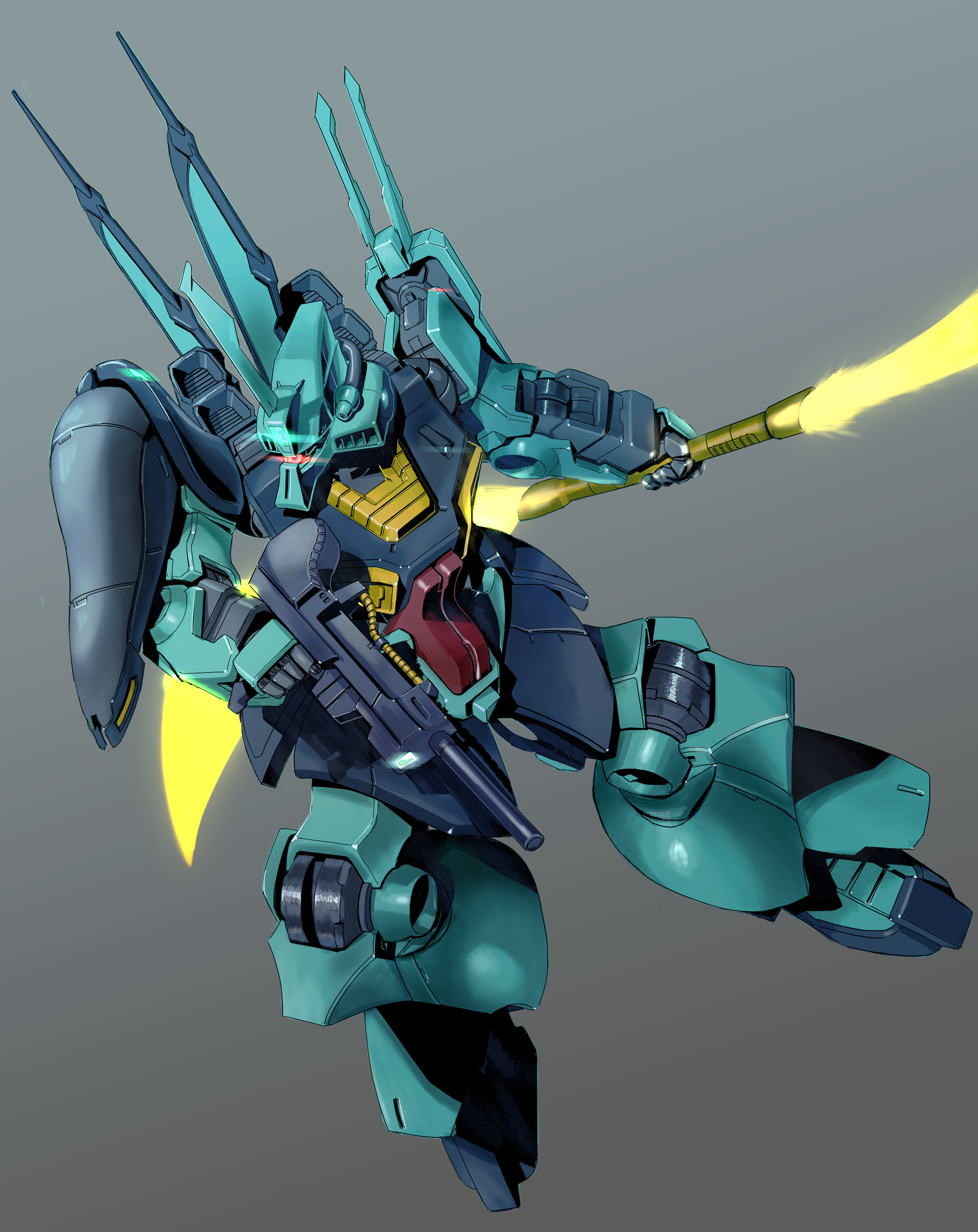 Dijeh Mobile Suit Mobile Suit Zeta Gundam Anime Mechs Super Robot Taisen Artwork Digital Art Fan Art 2000x2518