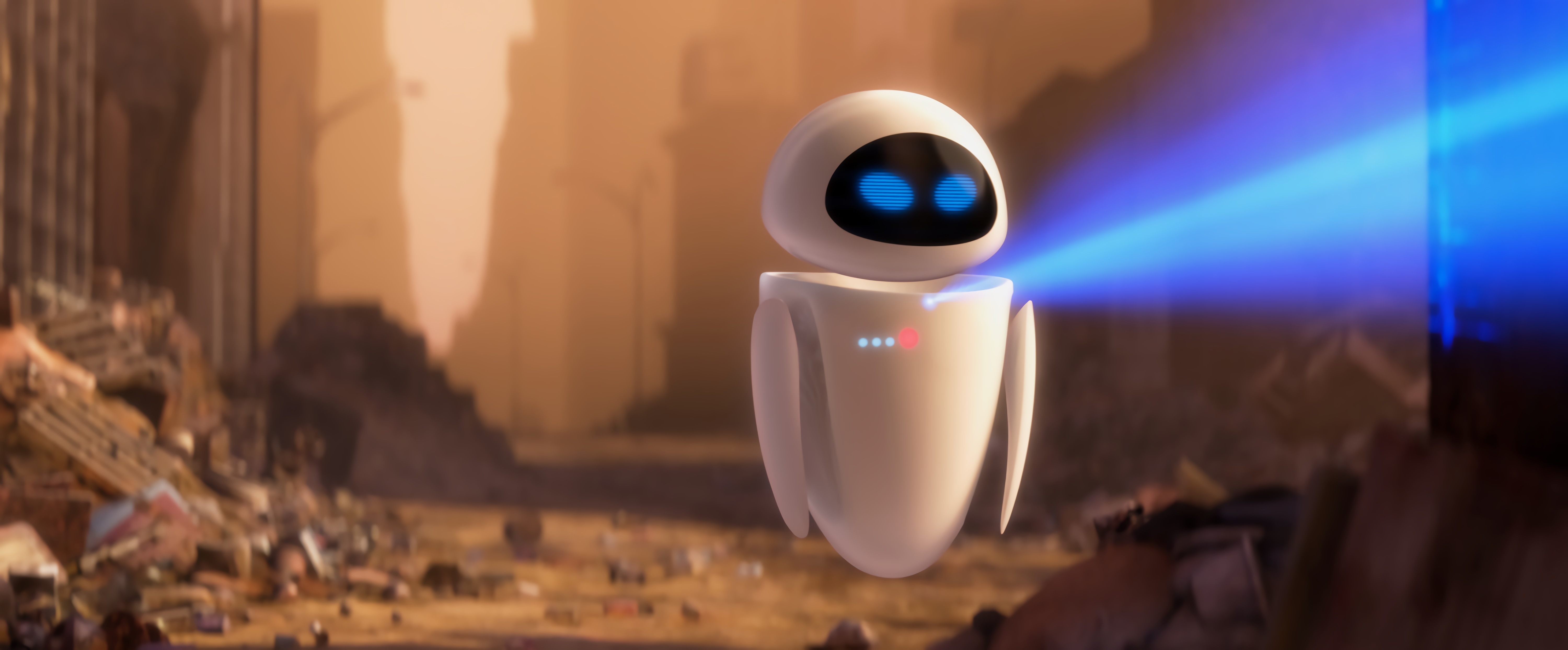 WALL E Movies EVE Disney Pixar Animation Studios 3D CGi Cartoon 6000x2488