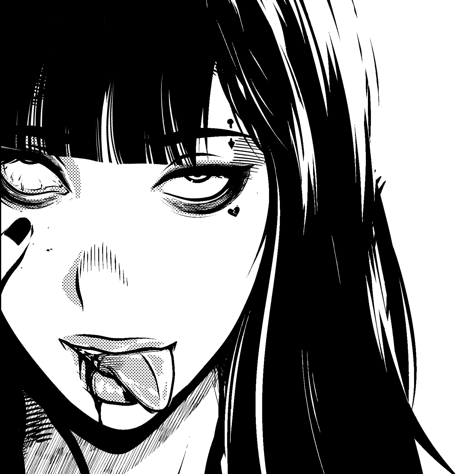 Zombie Makeout Club Gothic Horror Comic Art Digital Art Tongue Out Long Hair 1600x1600