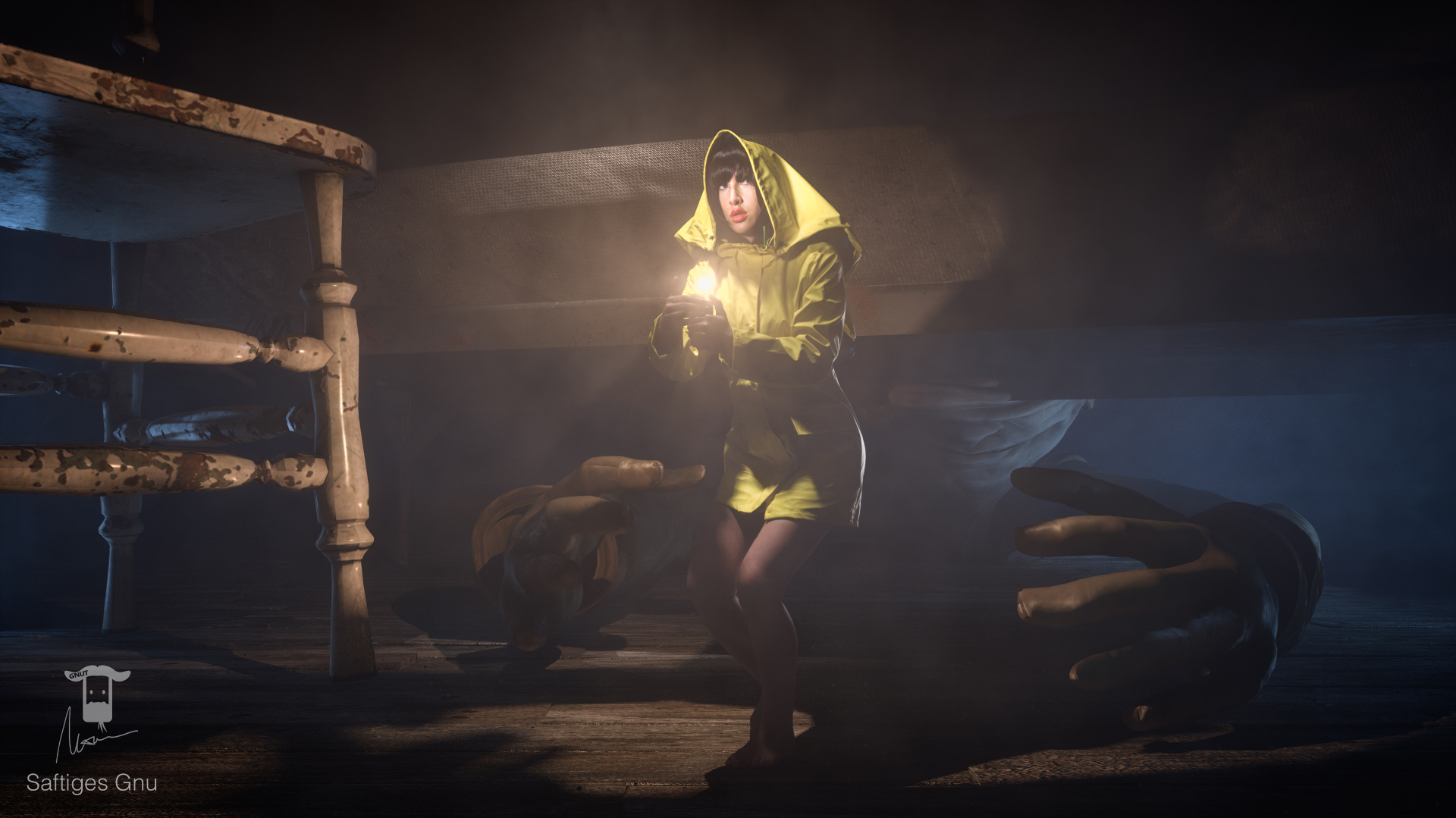 PC Gaming Little Nightmares Video Game Horror Spooky Raincoat Game Art 1920x1079