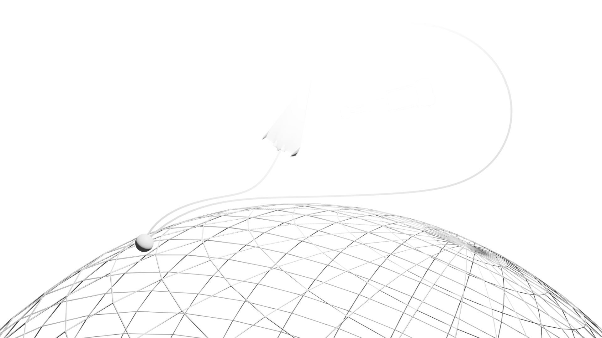 POLARiS Raumflugzeuge Digital Art Space Orbit Planet Spaceplane Spaceship Monochrome Telescope Infog 1920x1080