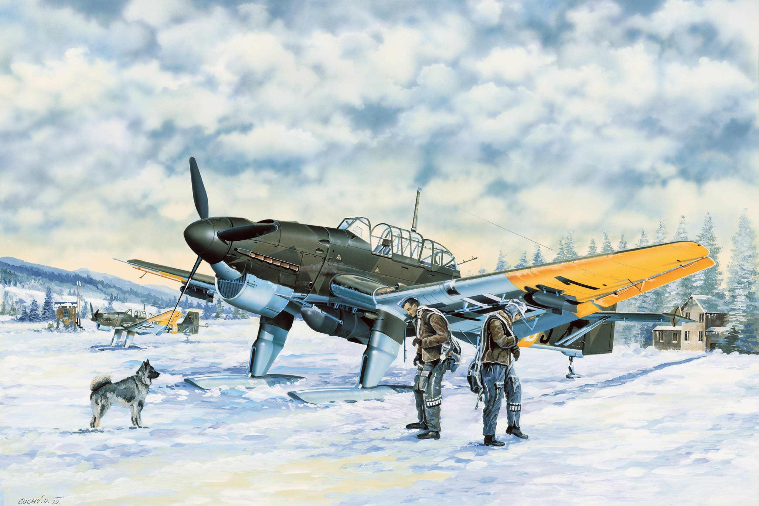 World War Ii Military Military Aircraft Aircraft Airplane Boxart Junkers Ju 87 Stuka Dive Bomber Bom 2500x1667