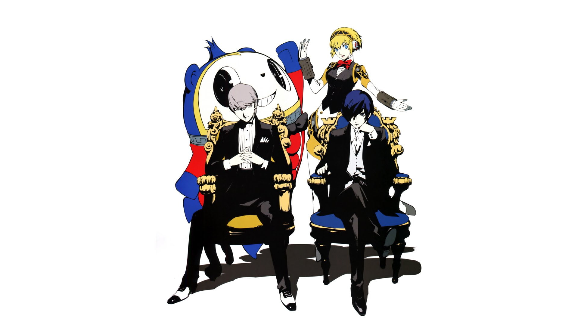 Persona 4 Persona Series Protagonist Kuma Persona 4 Video Games Video Game Characters Simple Backgro 1920x1080
