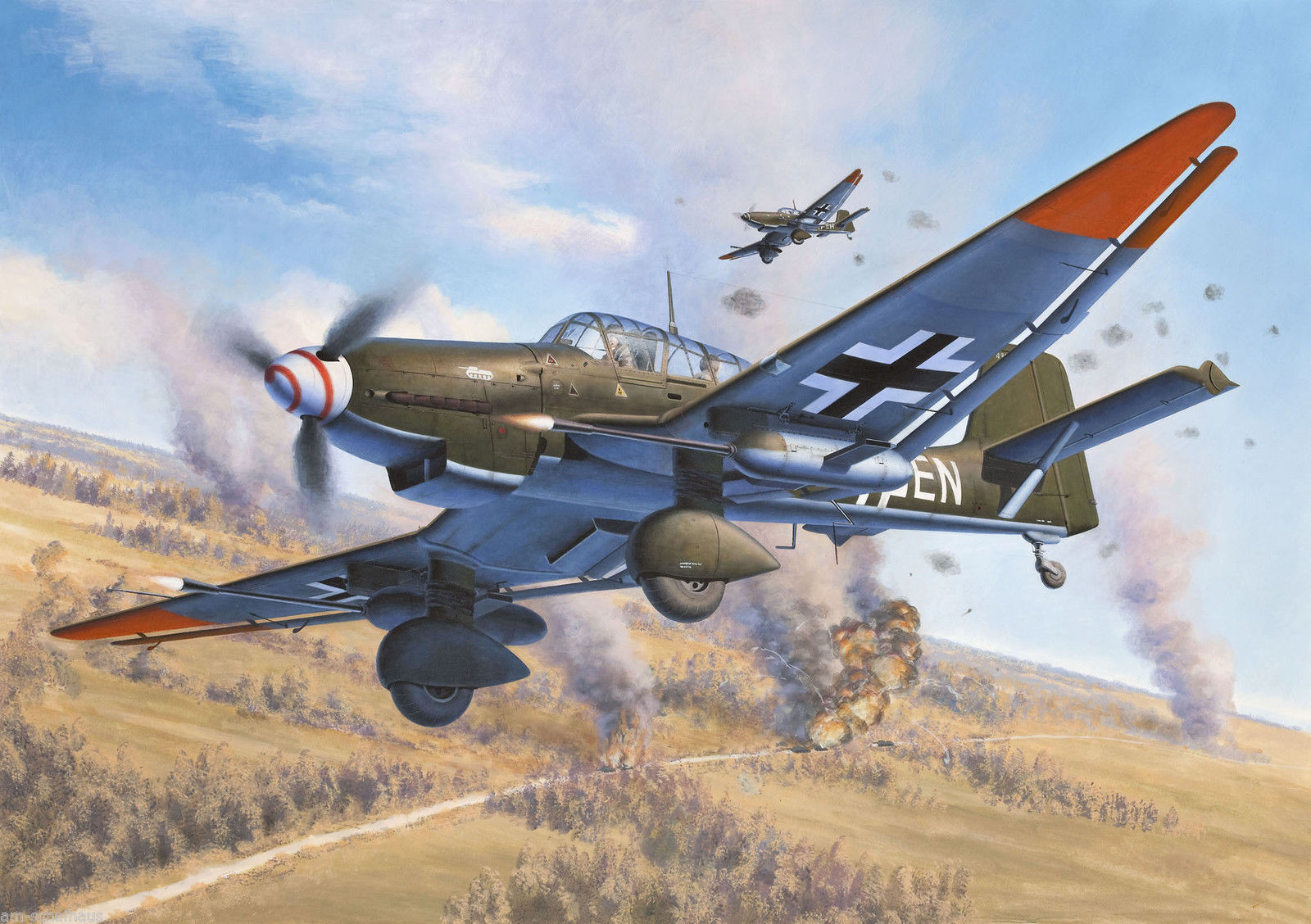 World War Ii Military Military Aircraft Aircraft Airplane Boxart Luftwaffe Germany Junkers Ju 87 Stu 1600x1128