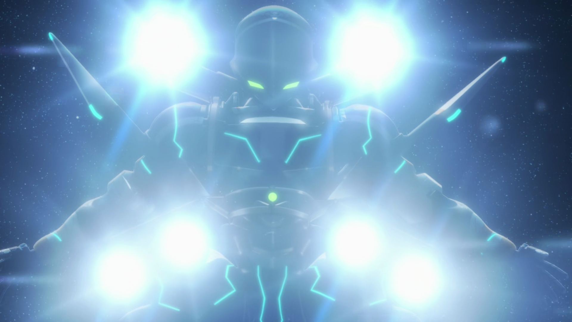 Suisei No Gargantia Chamber Suisei No Gargantia Robot Anime Screenshot Anime Lights Glowing Eyes Mec 1920x1080