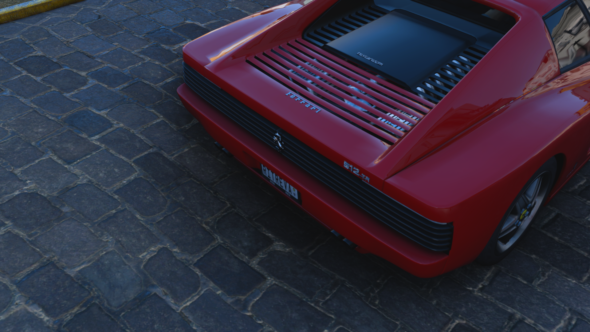 Forza Horizon 5 Ferrari Testarossa 512 TR Ferrari Testarossa Video Game Art Car 1920x1080