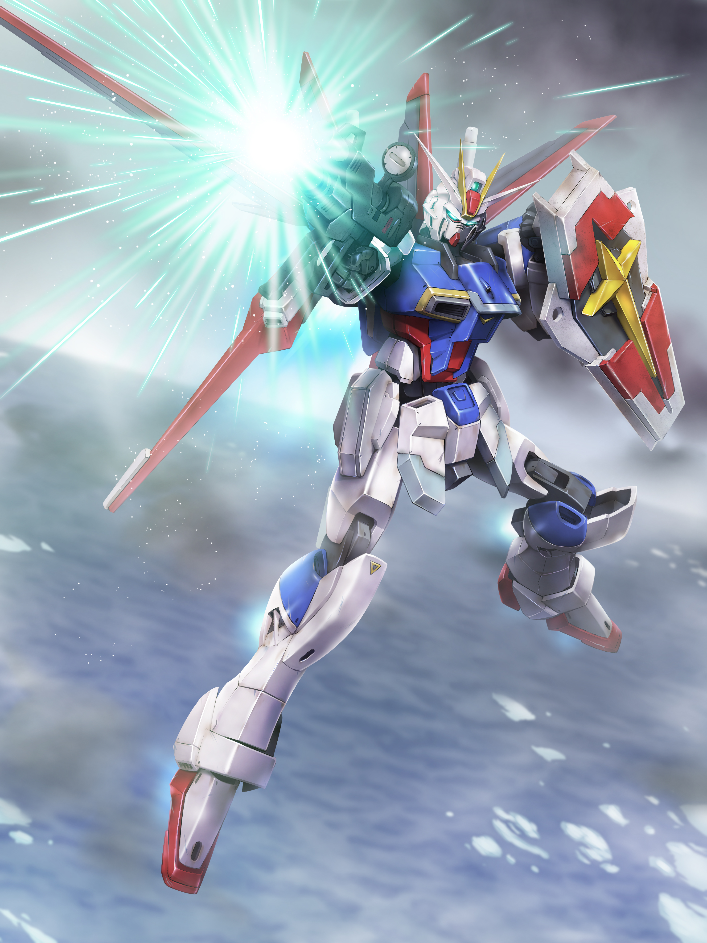 Anime Mechs Gundam Super Robot Taisen Force Impulse Gundam Mobile Suit Gundam SEED Destiny Artwork D 3000x4000