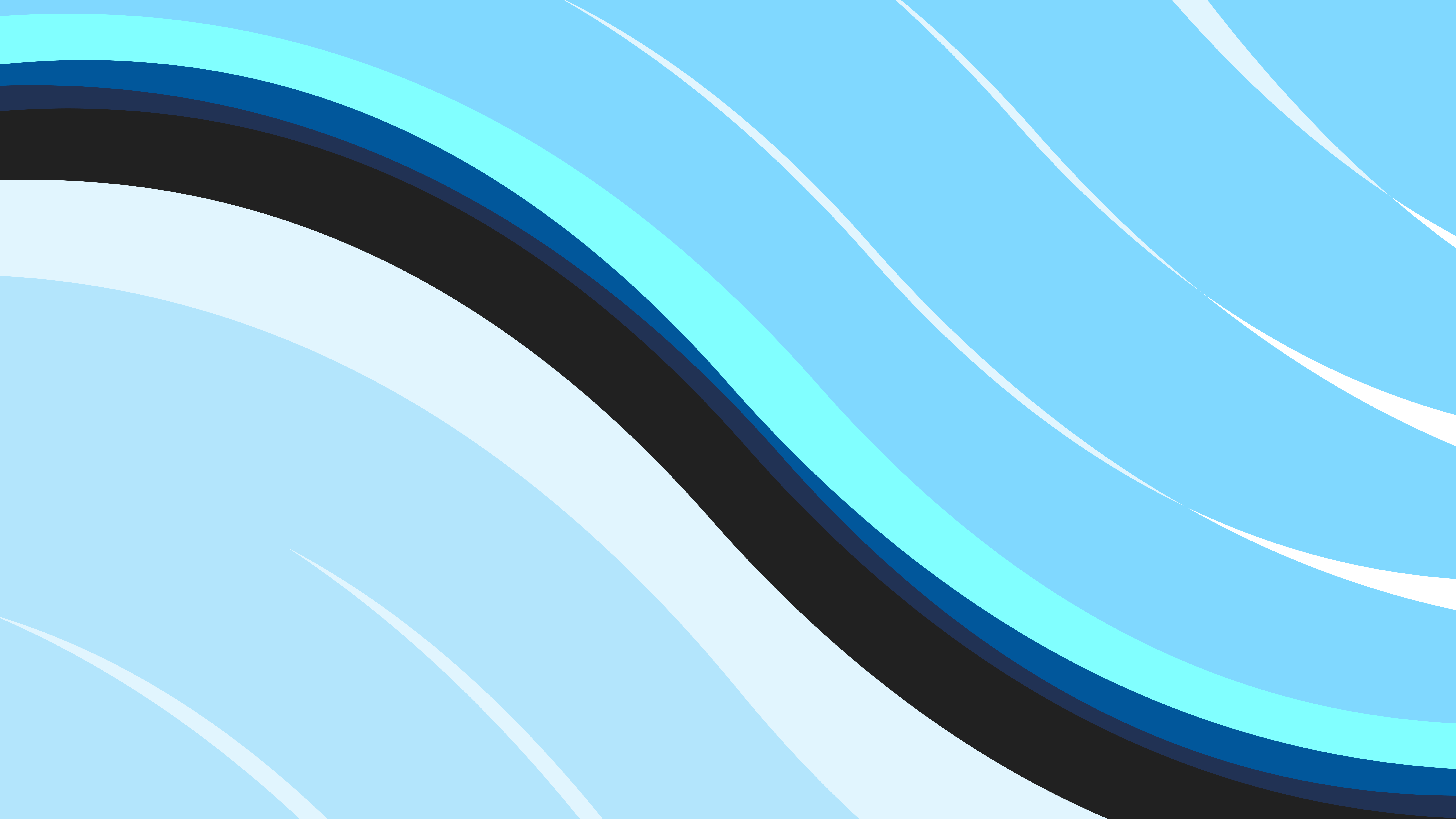 Water Wavy Wavy Lines Minimalism Light Blue Light Background 7680x4320