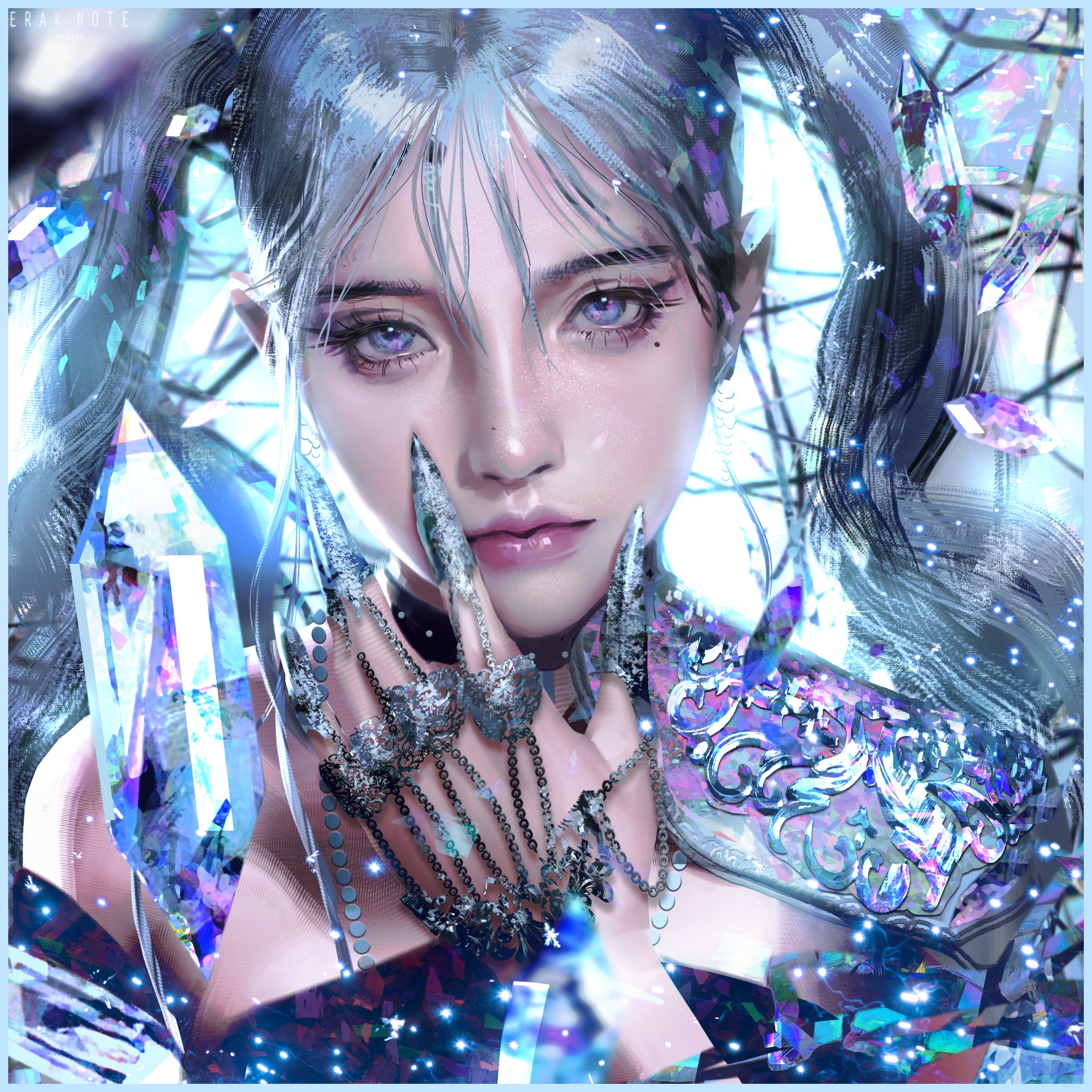 Digital Digital Art Artwork Illustration Portrait Looking At Viewer Women Fantasy Art Fantasy Girl E 4000x4000