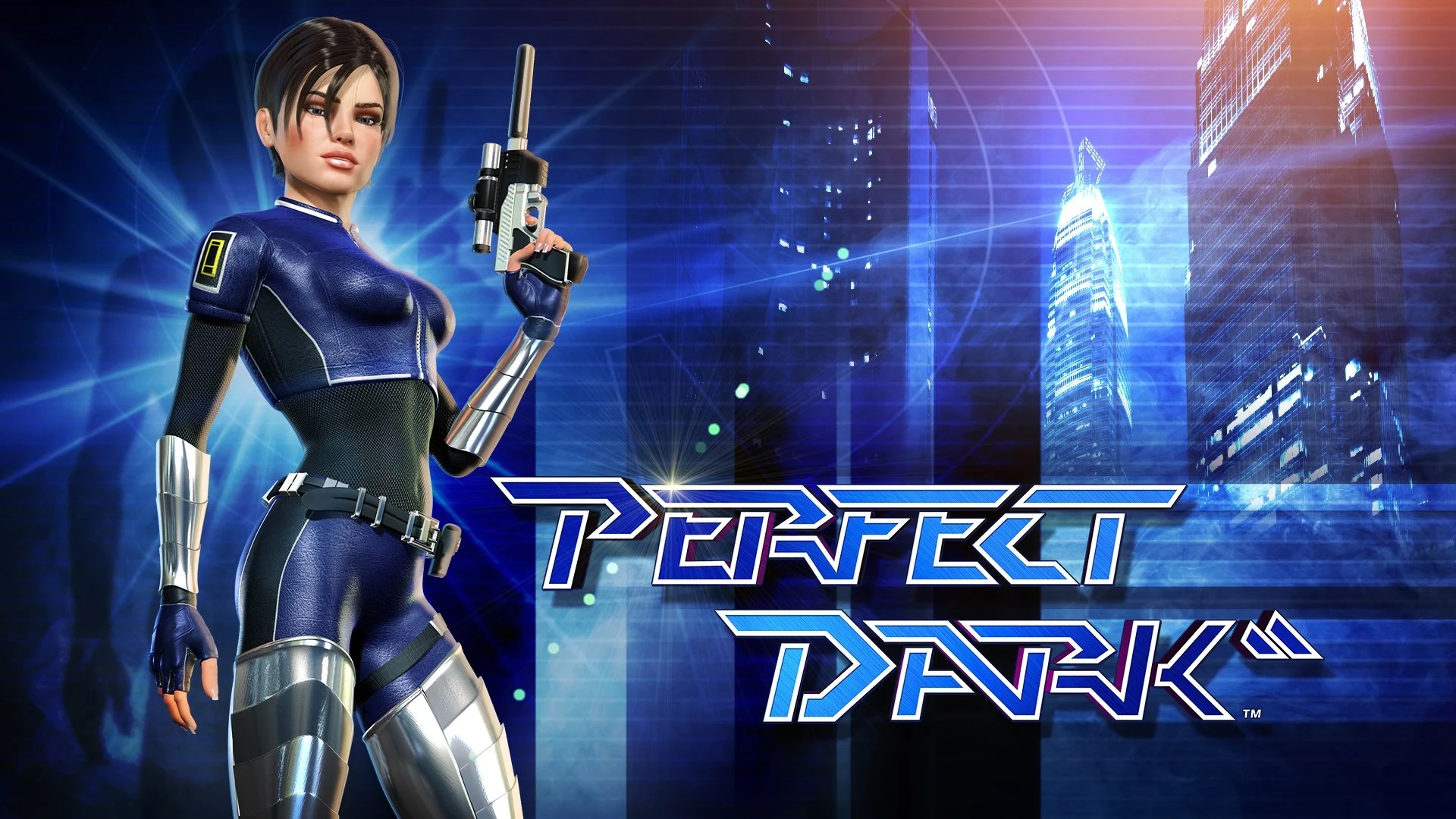 Perfect Dark First Person Shooter Xbox Gun Looking At Viewer CGi Gloves Fingerless Gloves Simple Bac 1920x1080