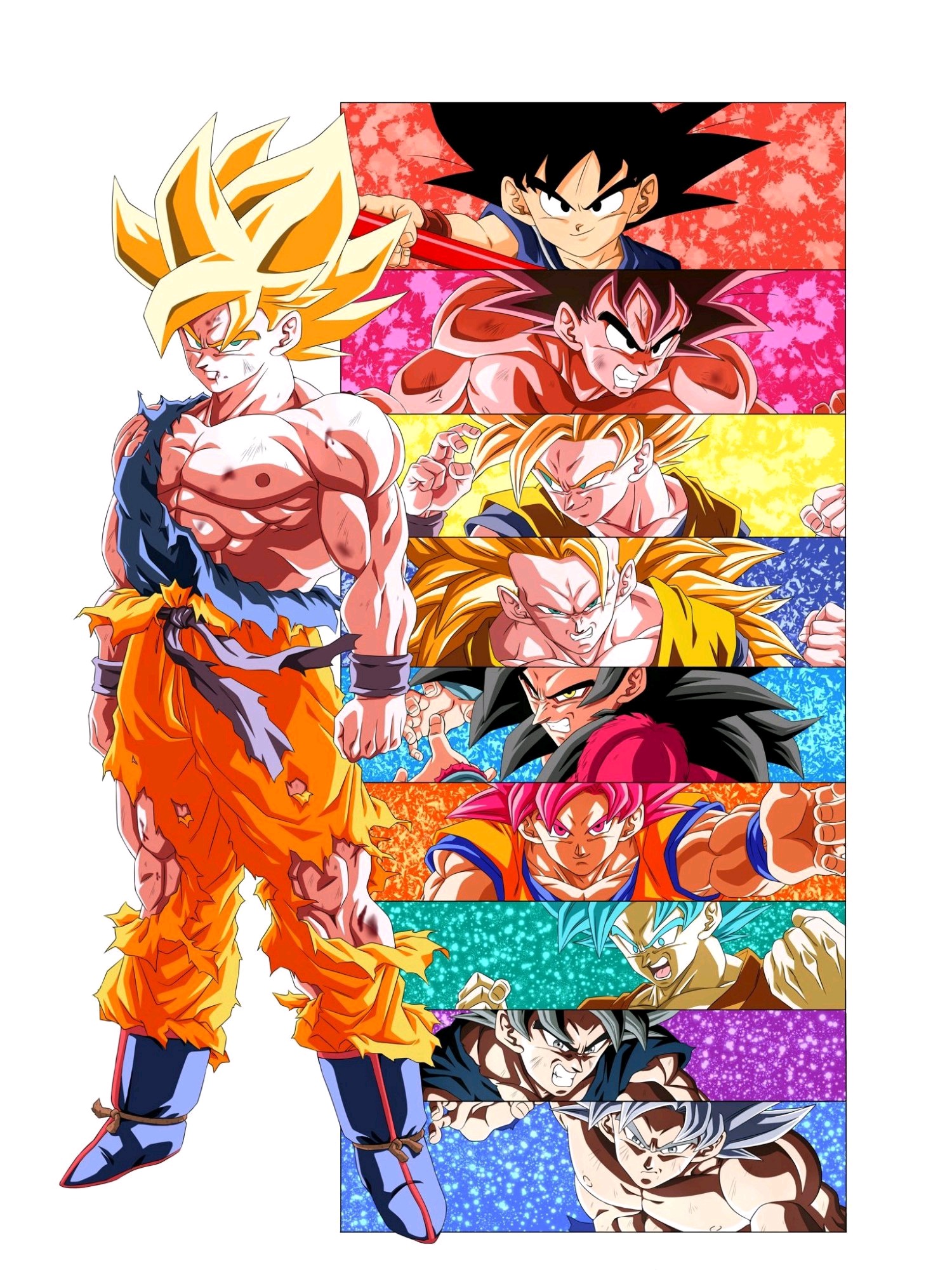 Dragon Ball Anime Boys Anime Son Goku Dragon Ball Z Vertical Muscles Anime Men 1500x2000
