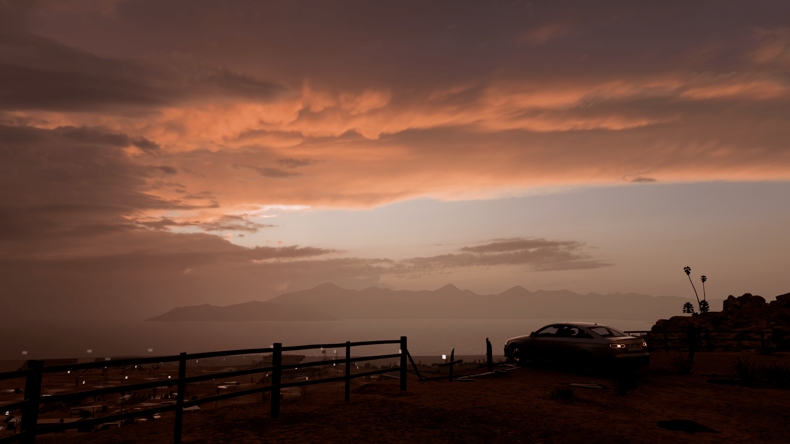 Forza Horizon 5 Sunset Video Games Clouds Car Sky 2560x1440