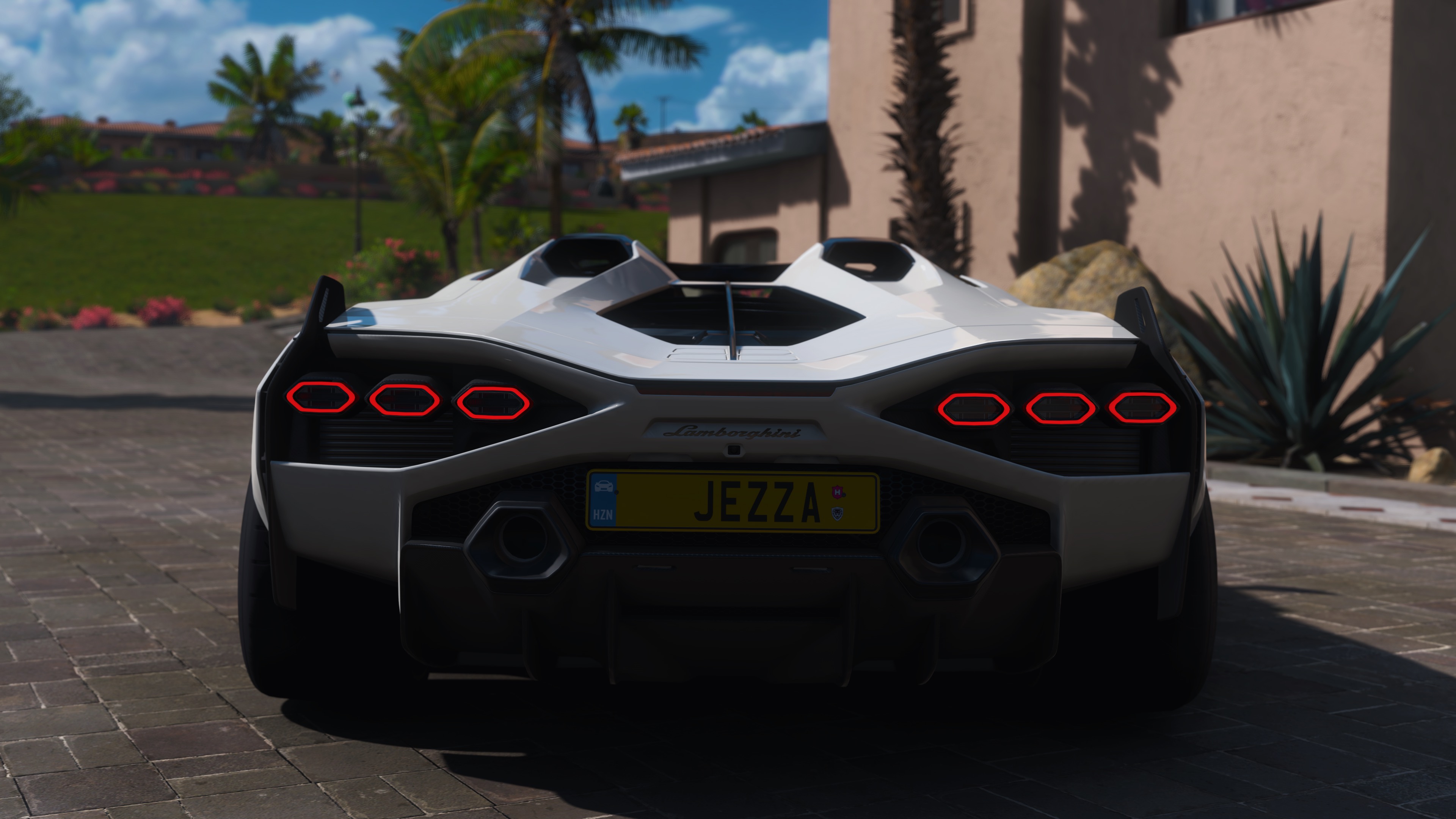 Forza Horizon 5 Lamborghini Sian Hypercar Video Games Car Licence Plates Taillights CGi 3840x2160