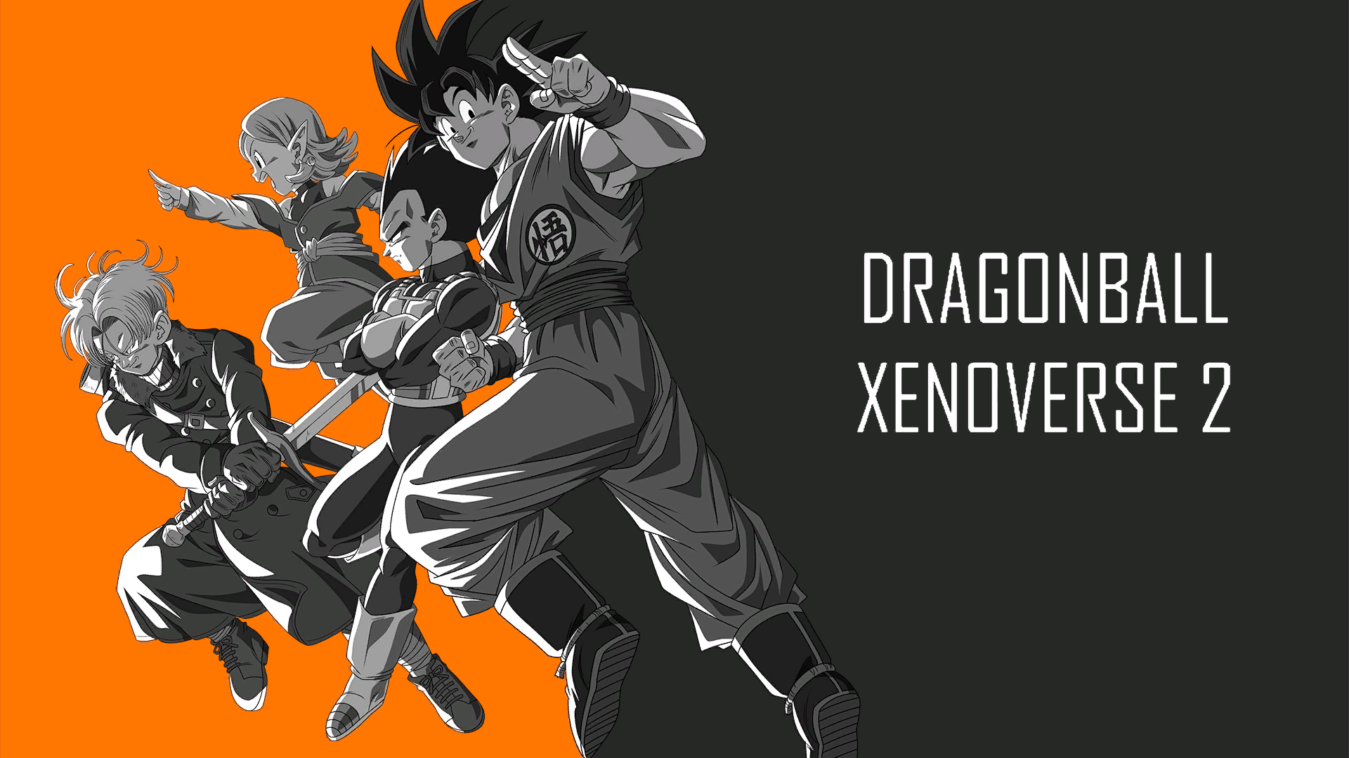 Dragon Ball Dragon Ball Xenoverse 2 Dragon Ball Z Smiling Simple Background Minimalism Muscles Anime 1920x1080