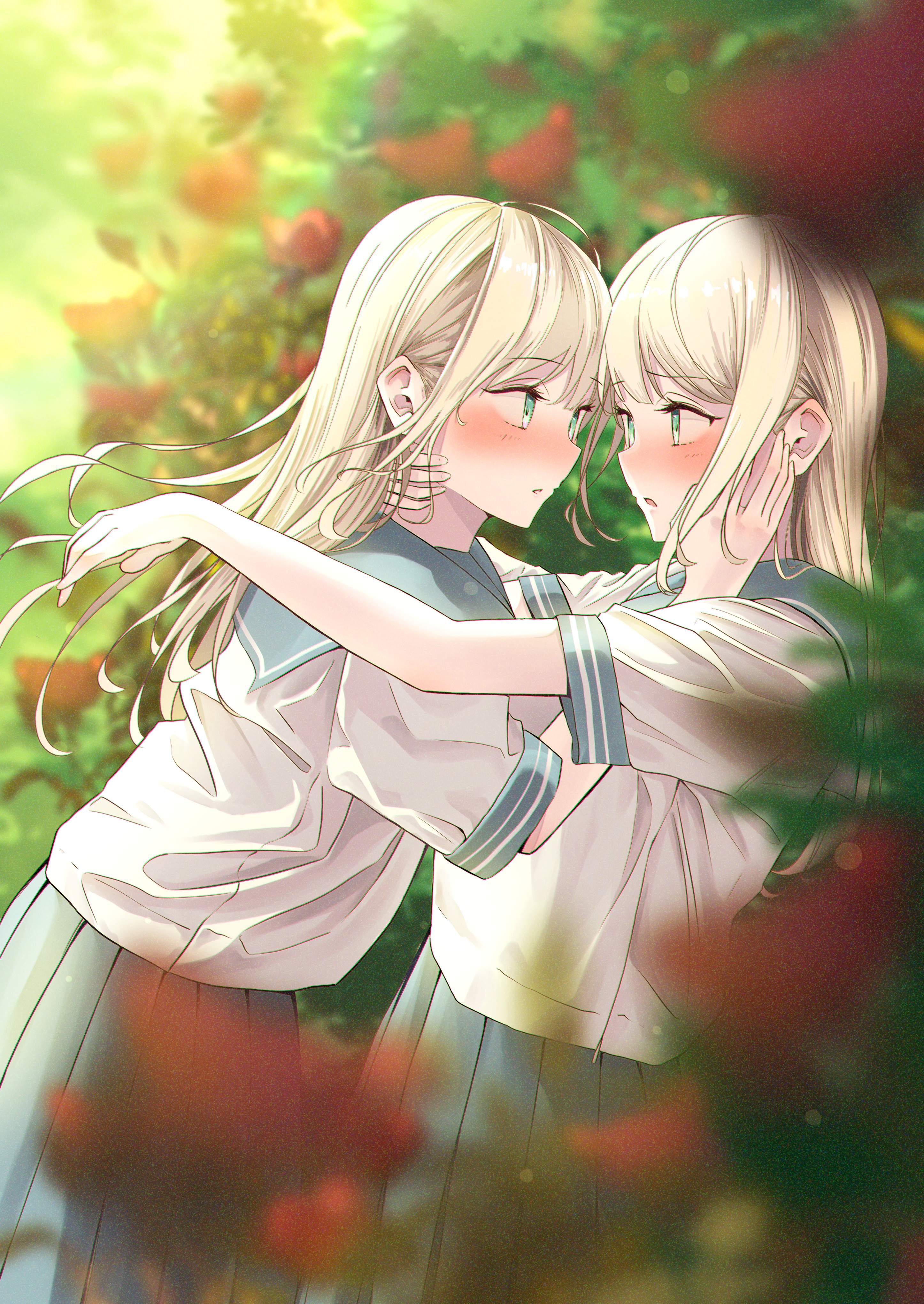 Anime Anime Girls Original Characters Twins Two Women Artwork Digital Art Fan Art 2892x4081