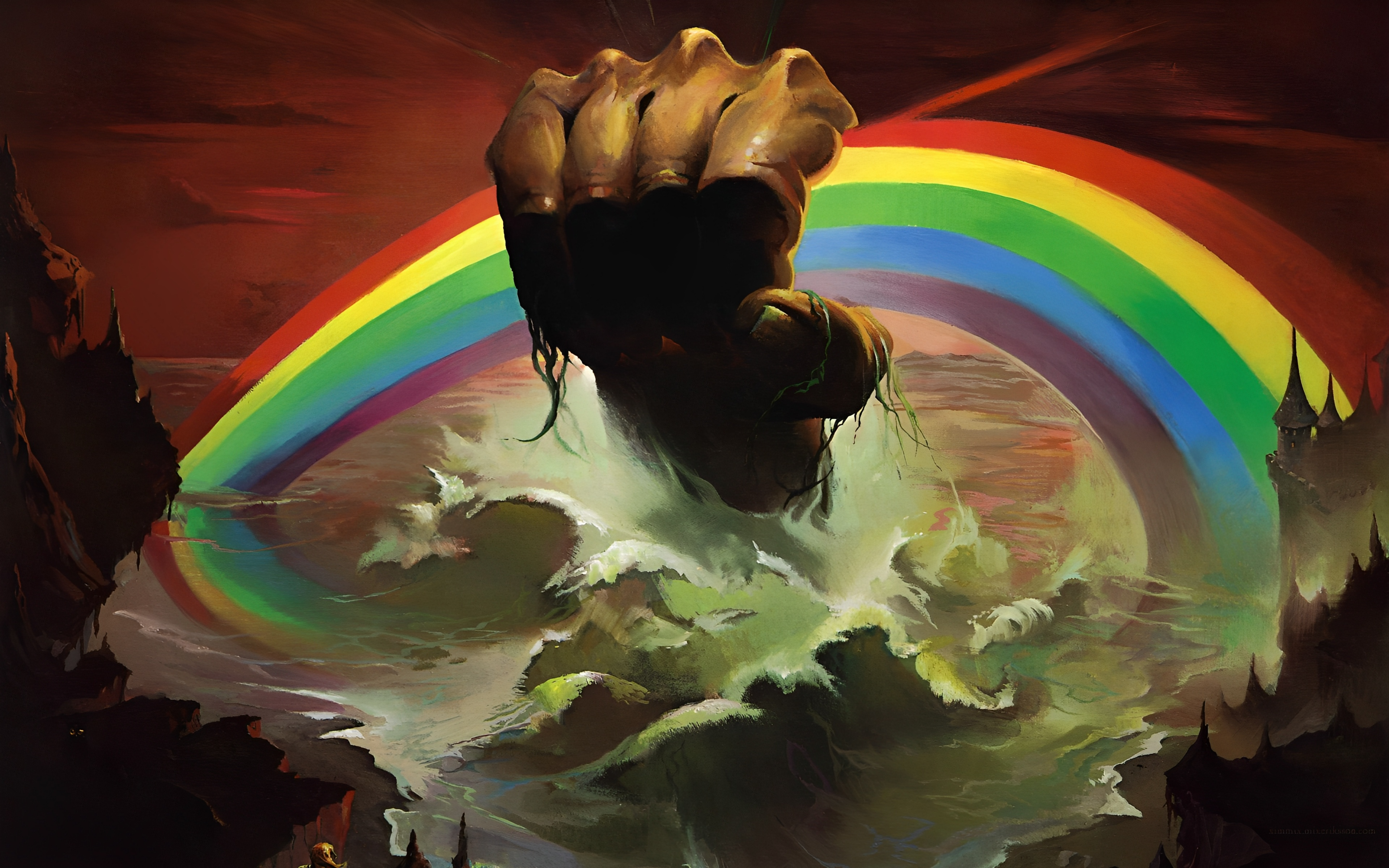Metal Band Rock Bands Rock And Roll Rainbow Band Ron James Dio Dio Rainbows 3840x2400