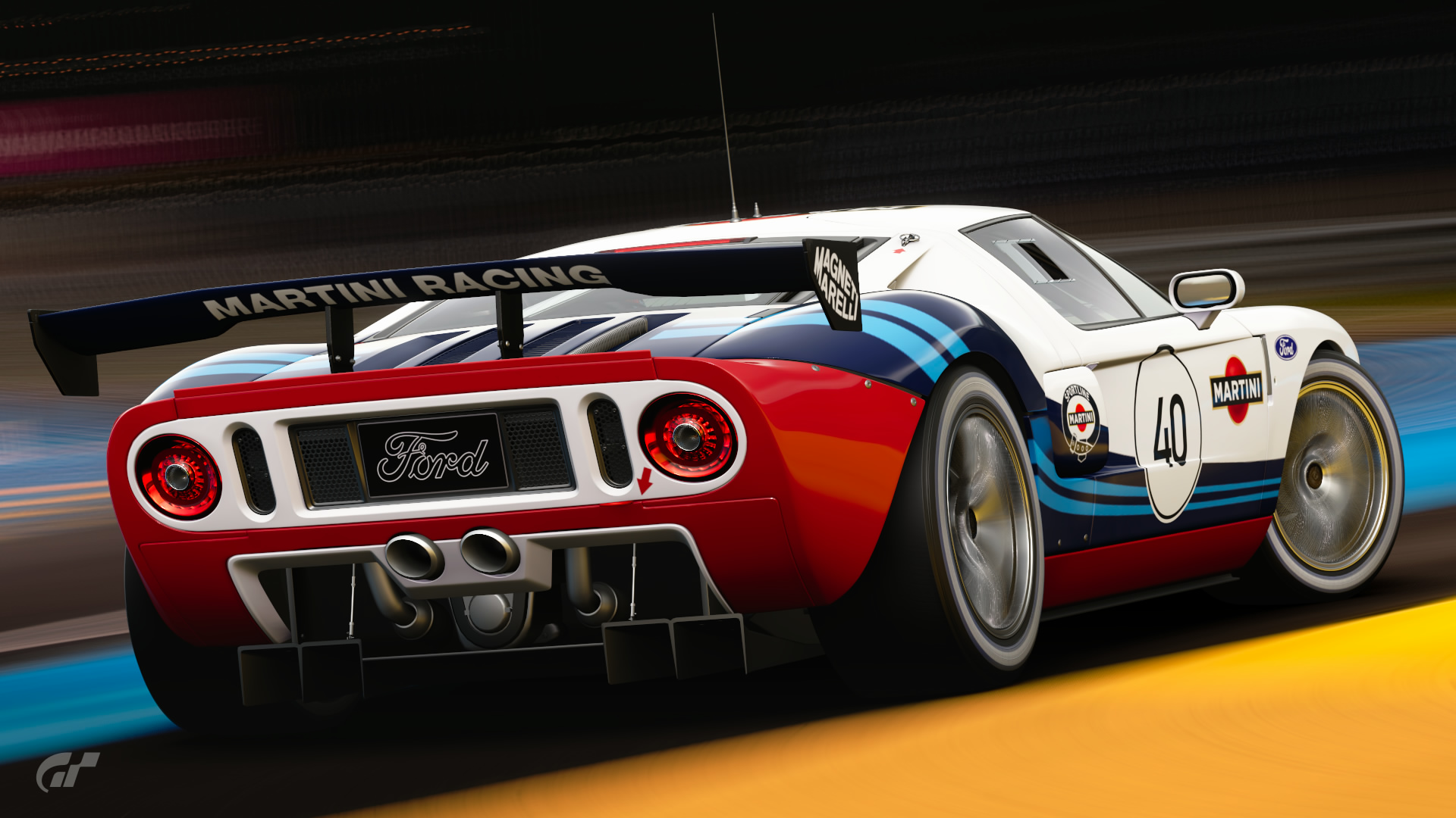 Ford Ford GT Le Mans Gran Turismo Sport Video Games Custom Livery American Cars 1920x1080