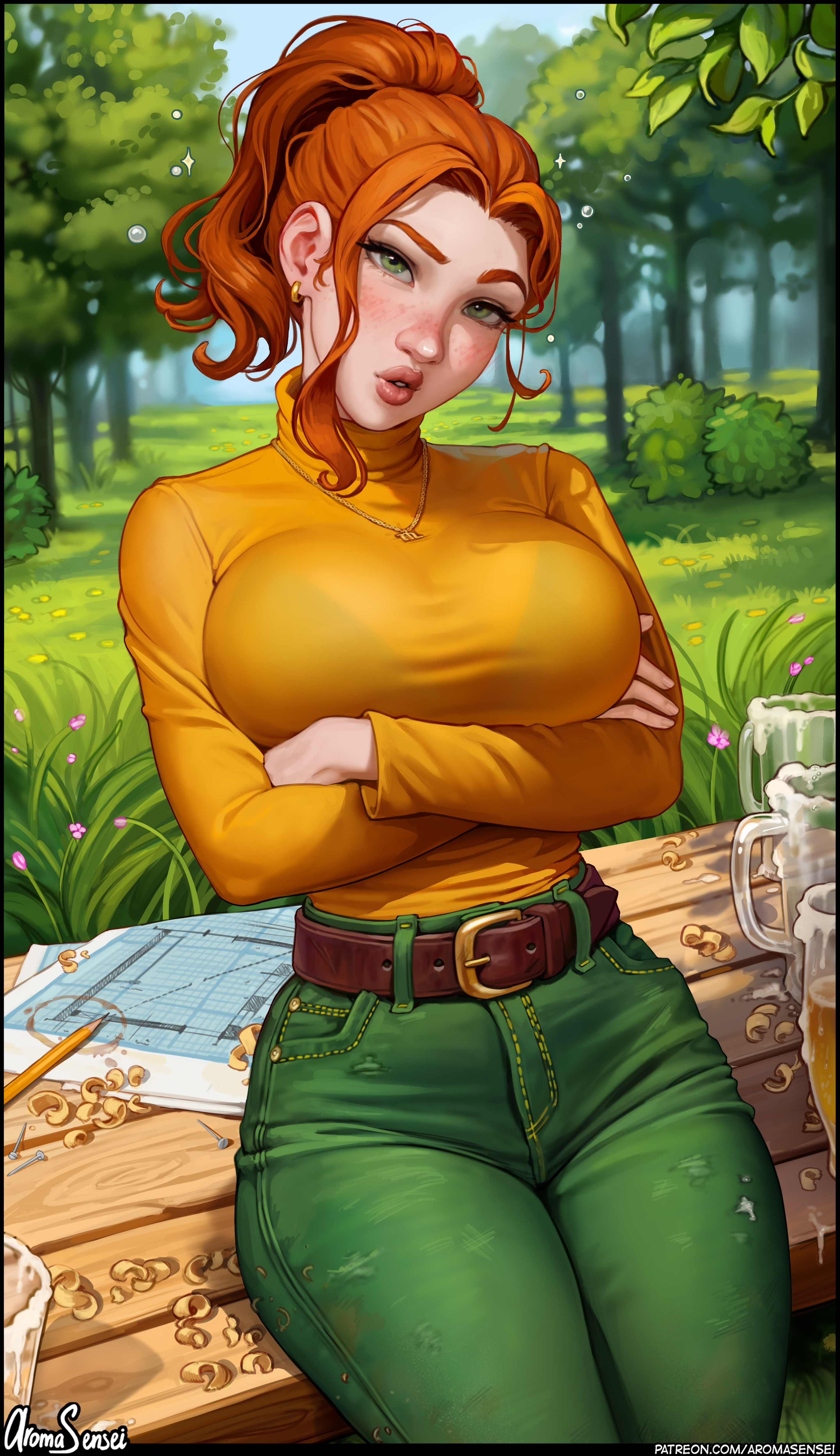 Robin Stardew Valley Stardew Valley Video Games Video Game Girls Video Game Characters Redhead Artwo 2886x5000