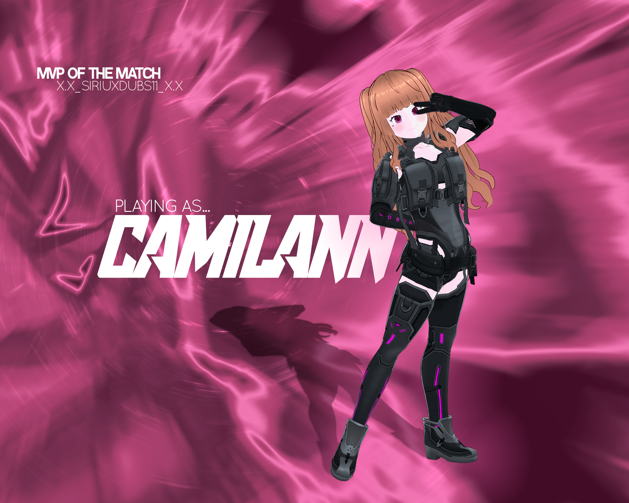 Camilann Camilannmusic Anime Girls Long Hair Peace Sign Minimalism Simple Background 2000x1598