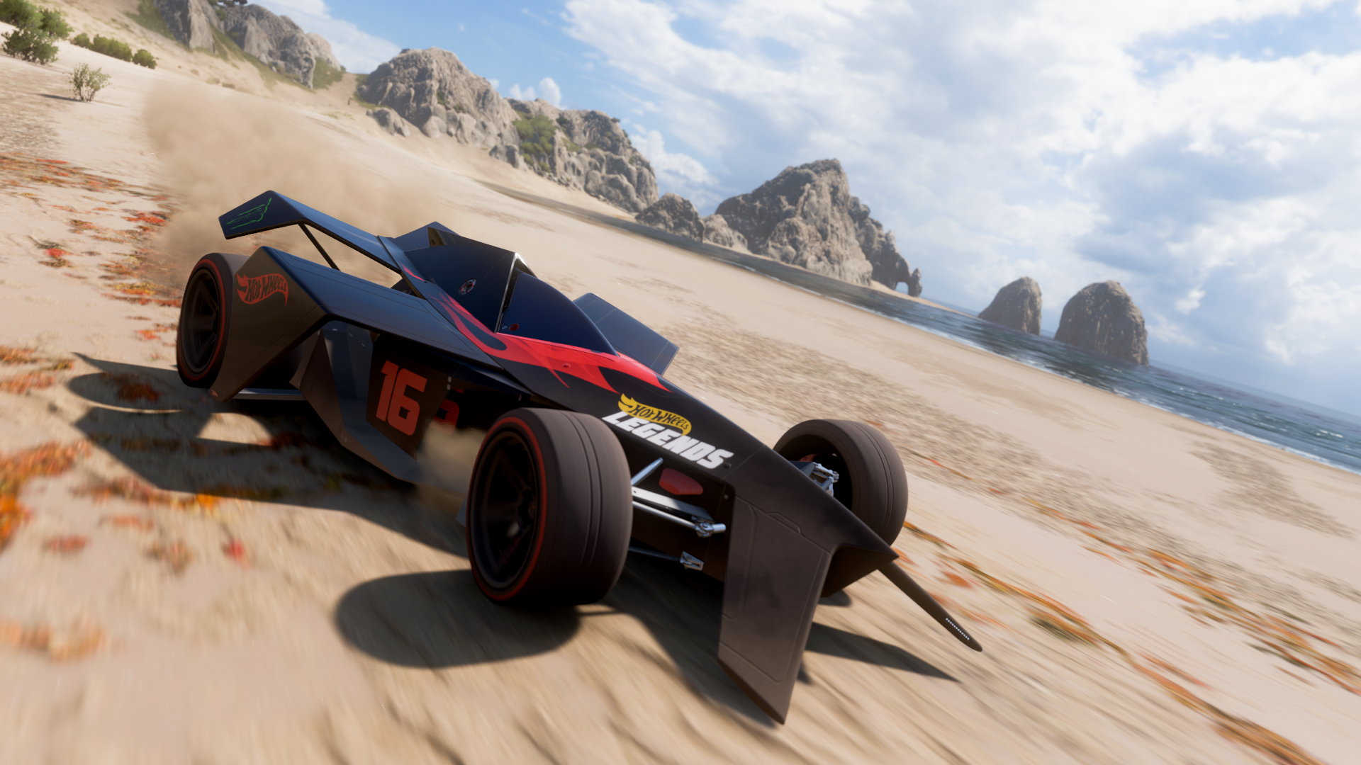 Forza Horizon 5 Video Games Hot Wheels Car CGi Mountains Clouds Water Race Cars 1920x1080